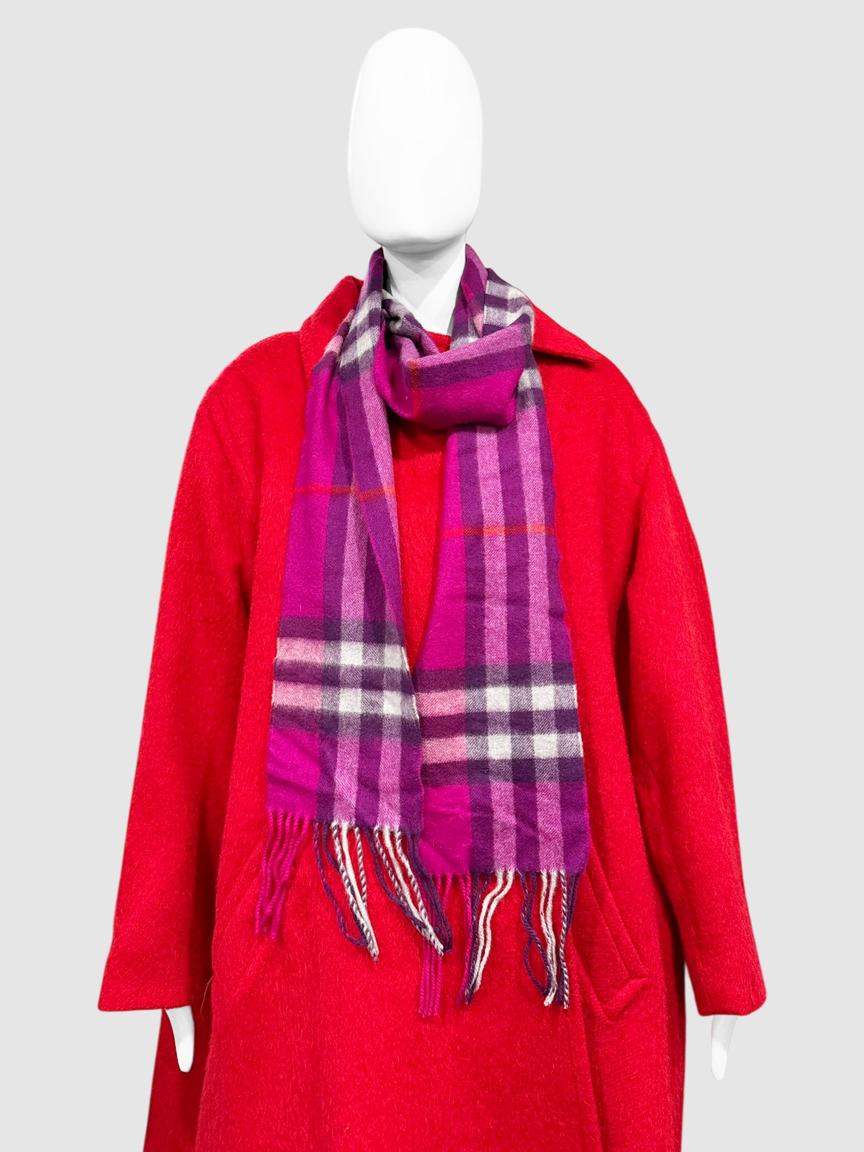 Check Cashmere Scarf