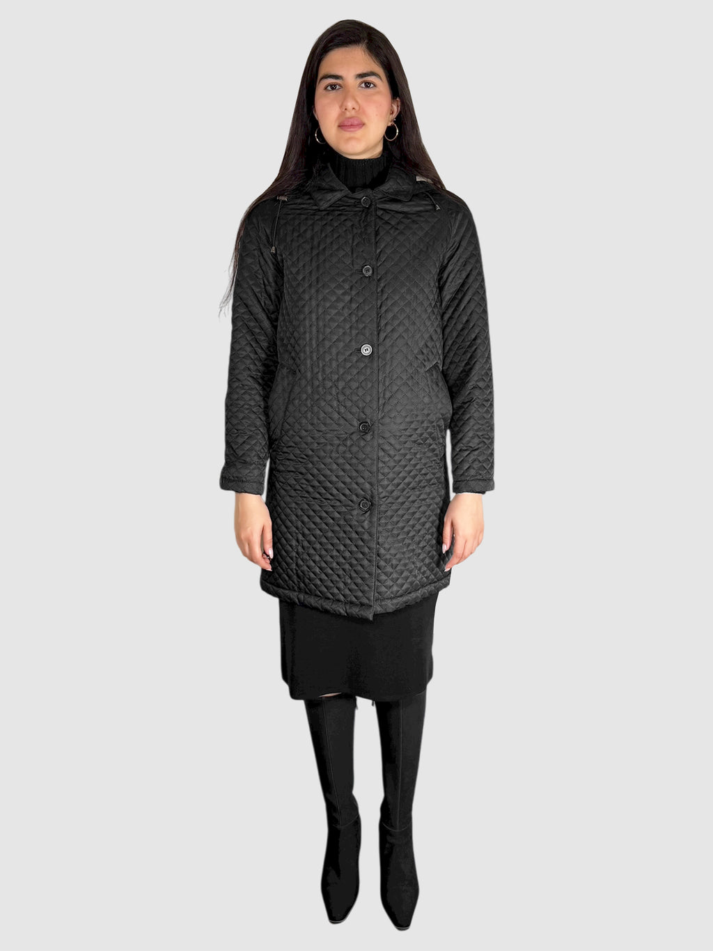 Quilted Single-Breasted Jacket