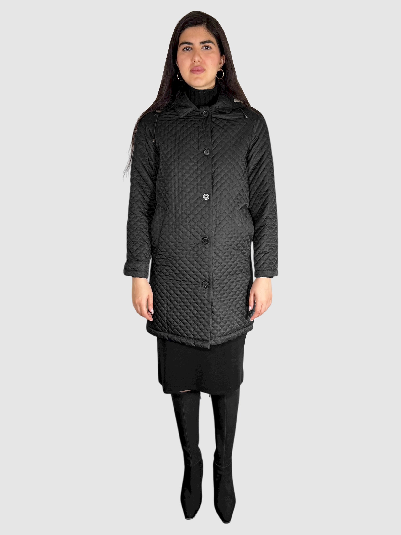 Quilted Single-Breasted Jacket