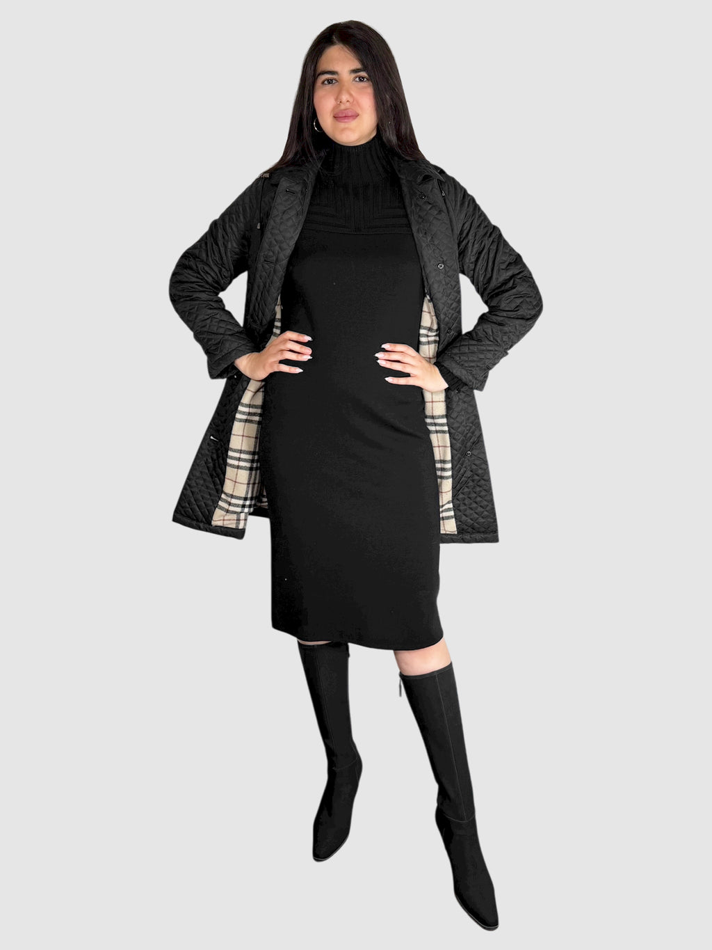 Quilted Single-Breasted Jacket