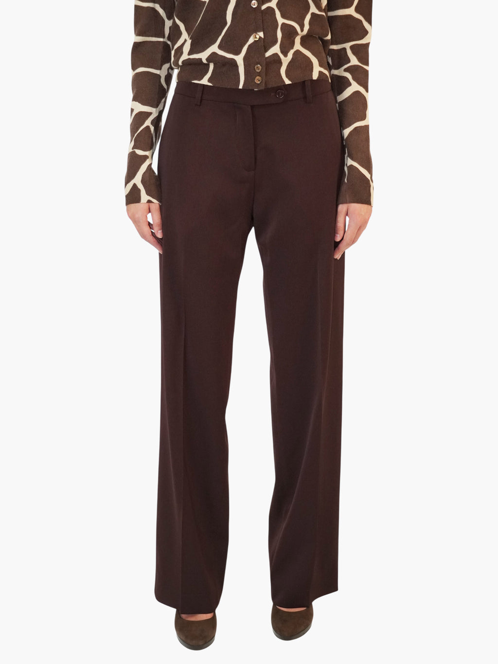 Wool Pleated Pants
