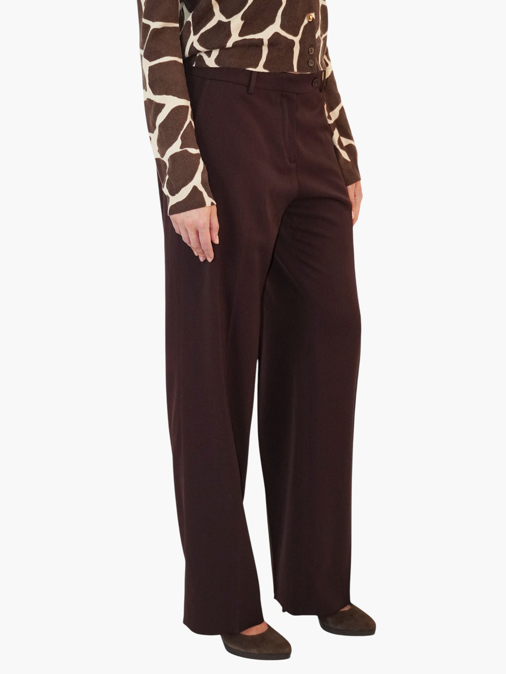 Wool Pleated Pants