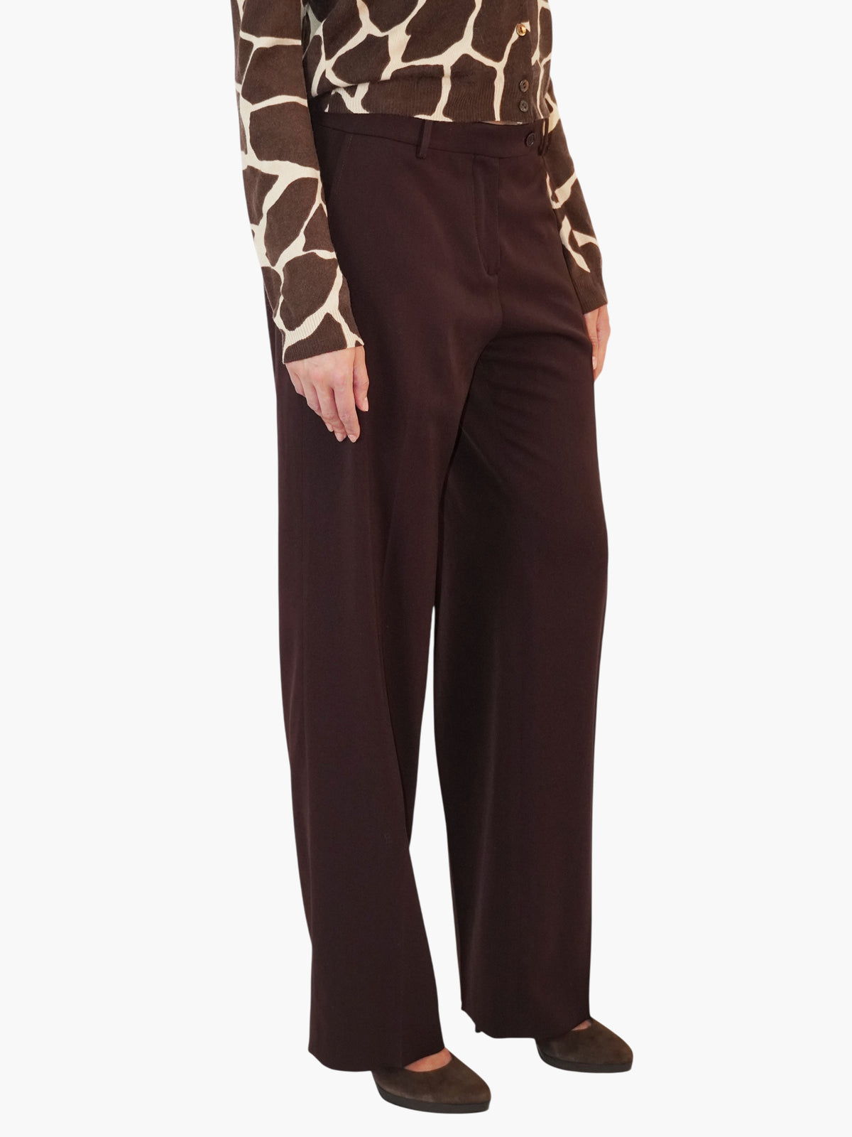 Wool Pleated Pants