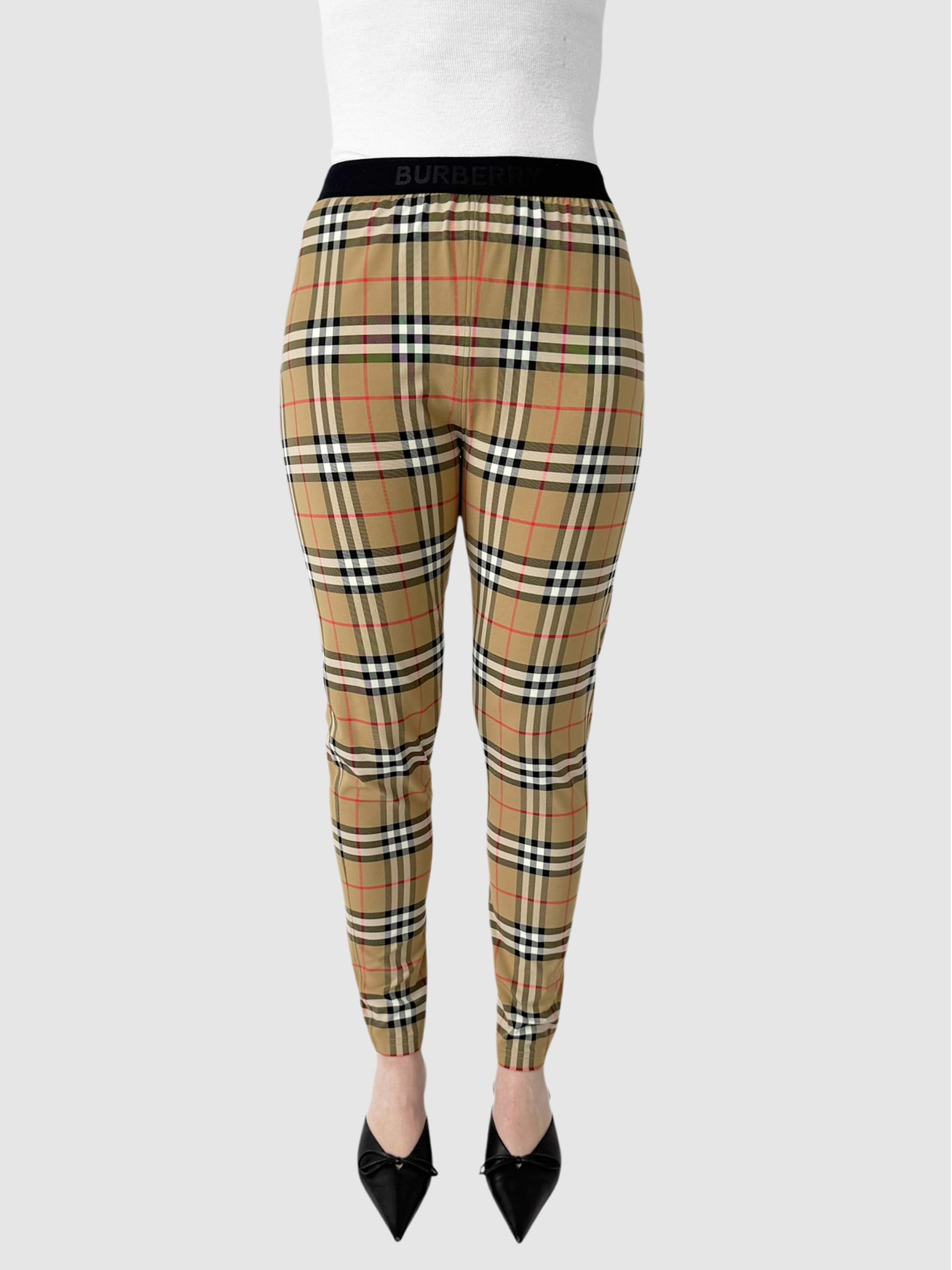 Check Stretch Leggings