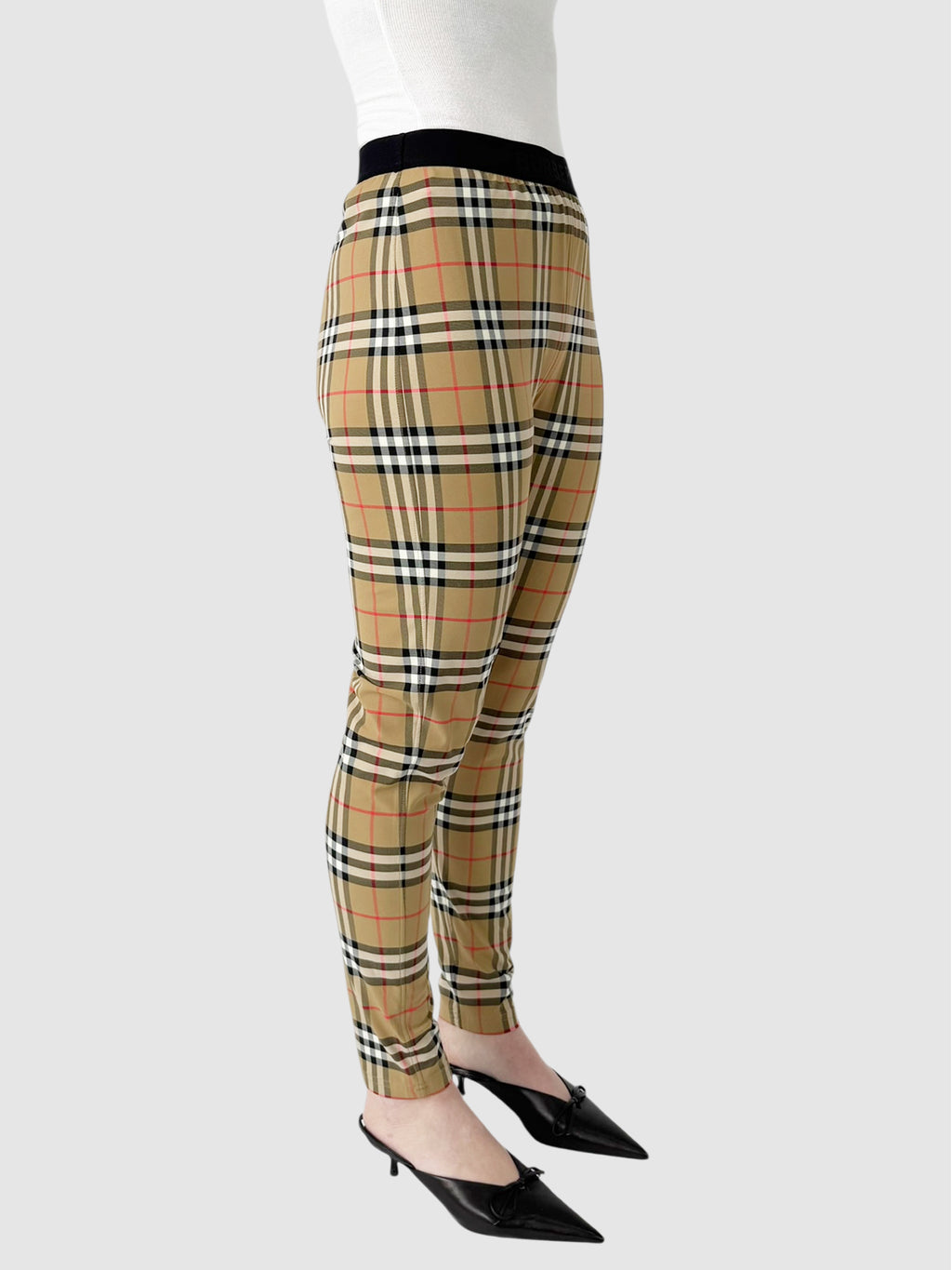 Check Stretch Leggings