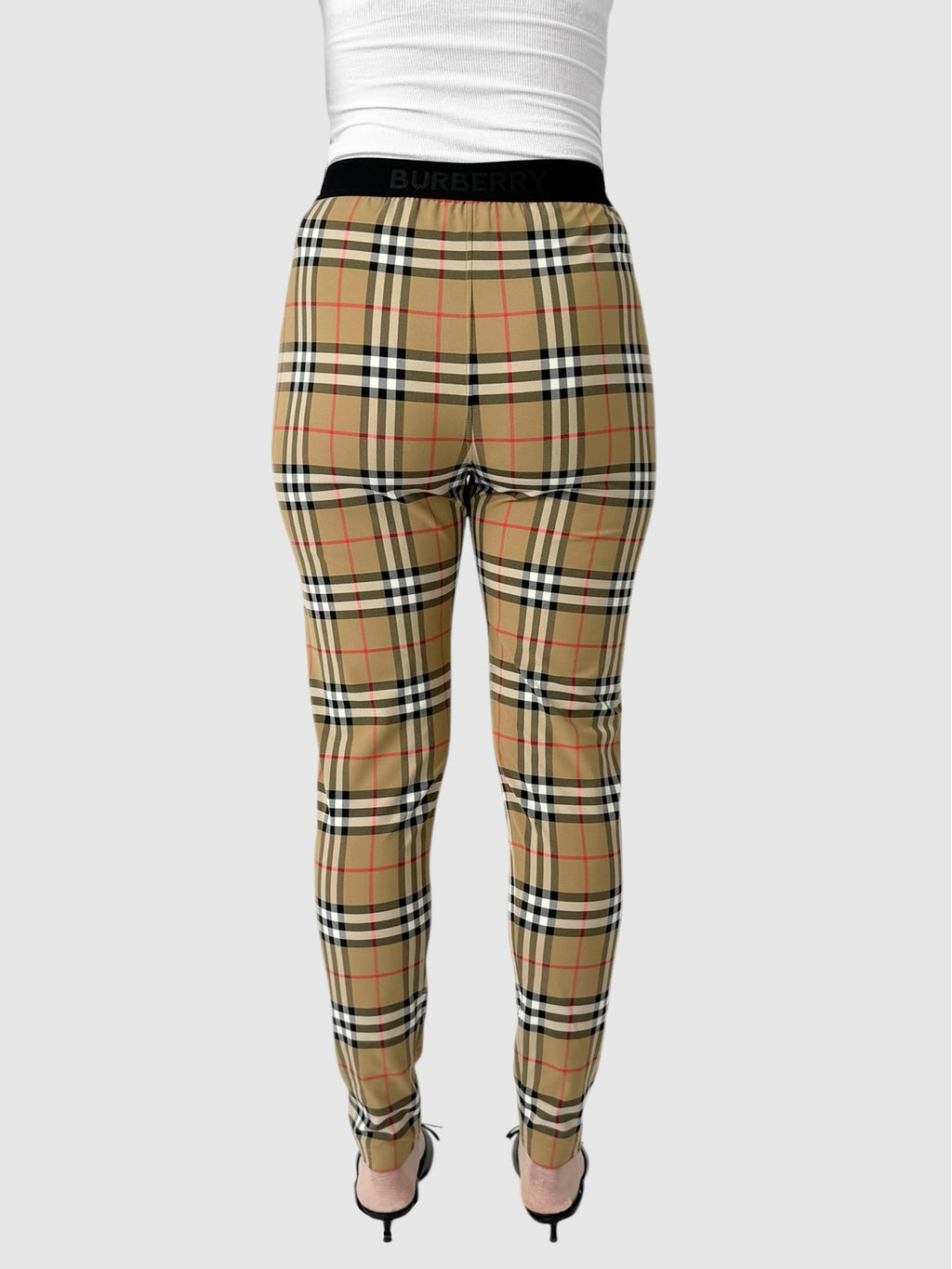 Check Stretch Leggings