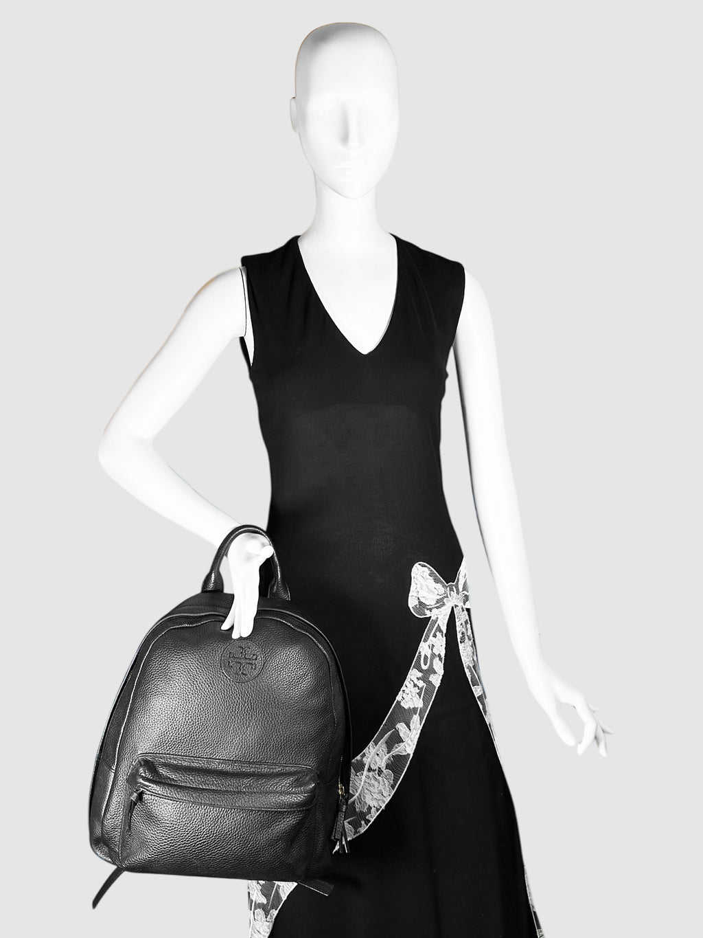 Pebbled Leather Backpack