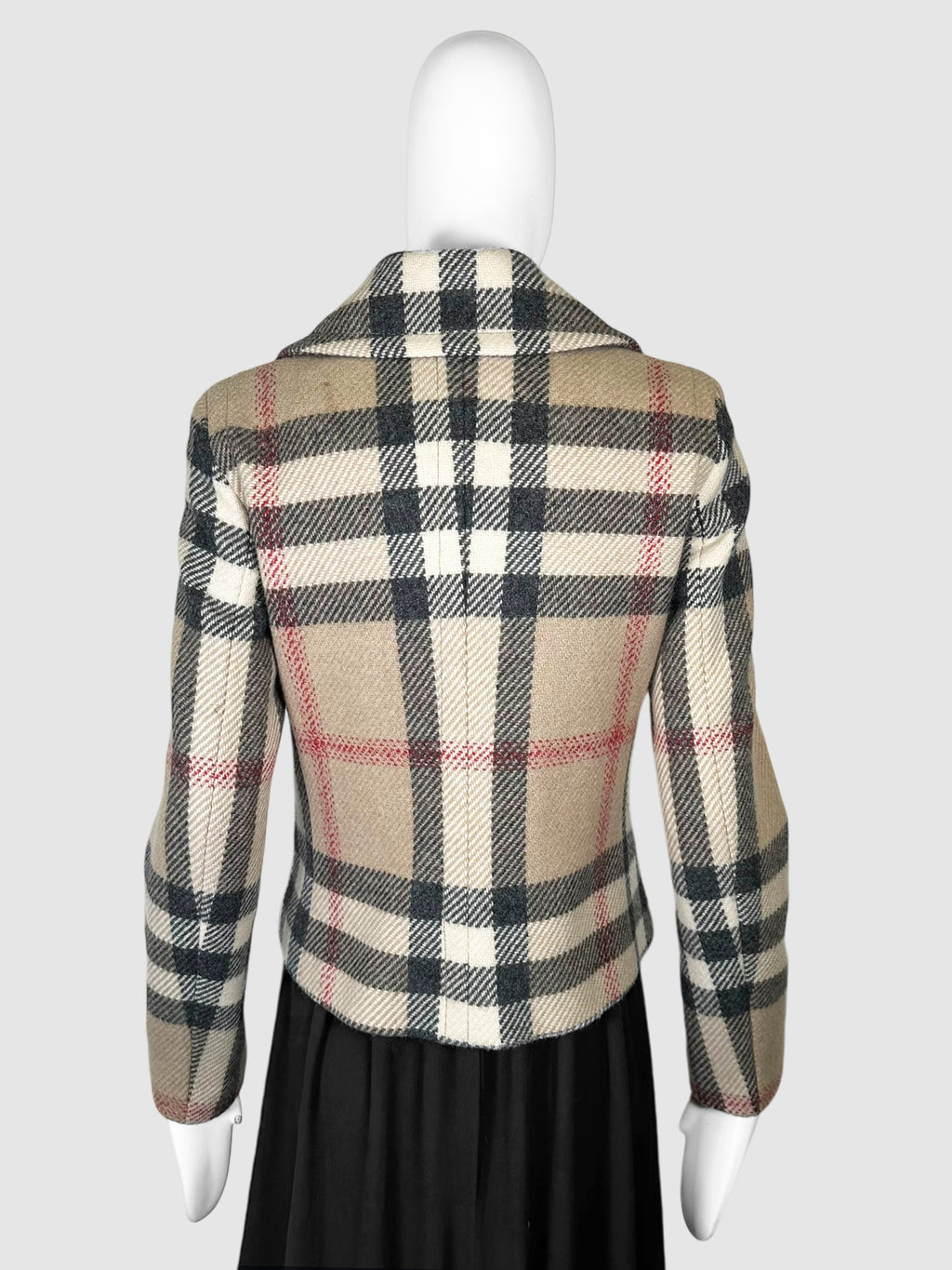 Nova Check Wool Coat - Size M