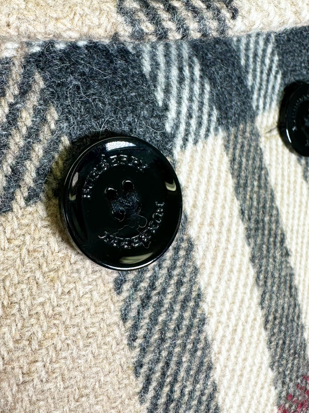 Nova Check Wool Coat - Size M