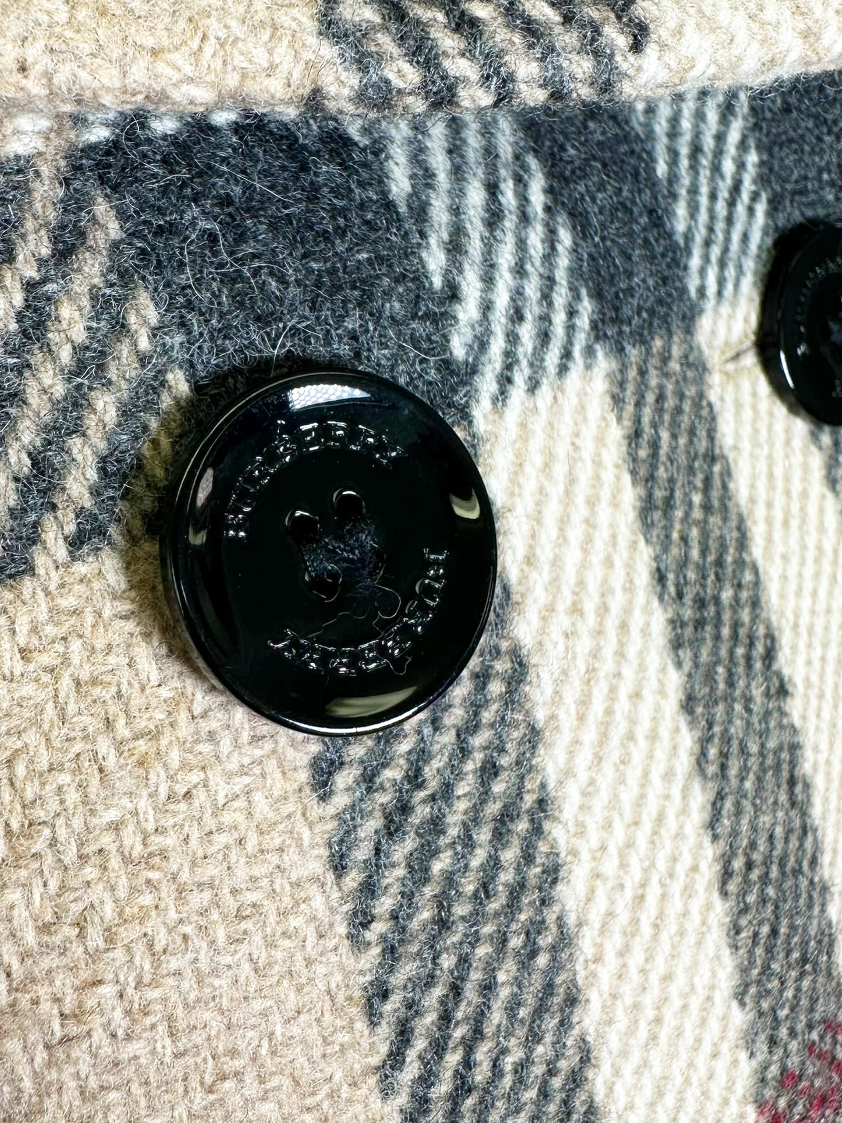 Nova Check Wool Coat - Size M