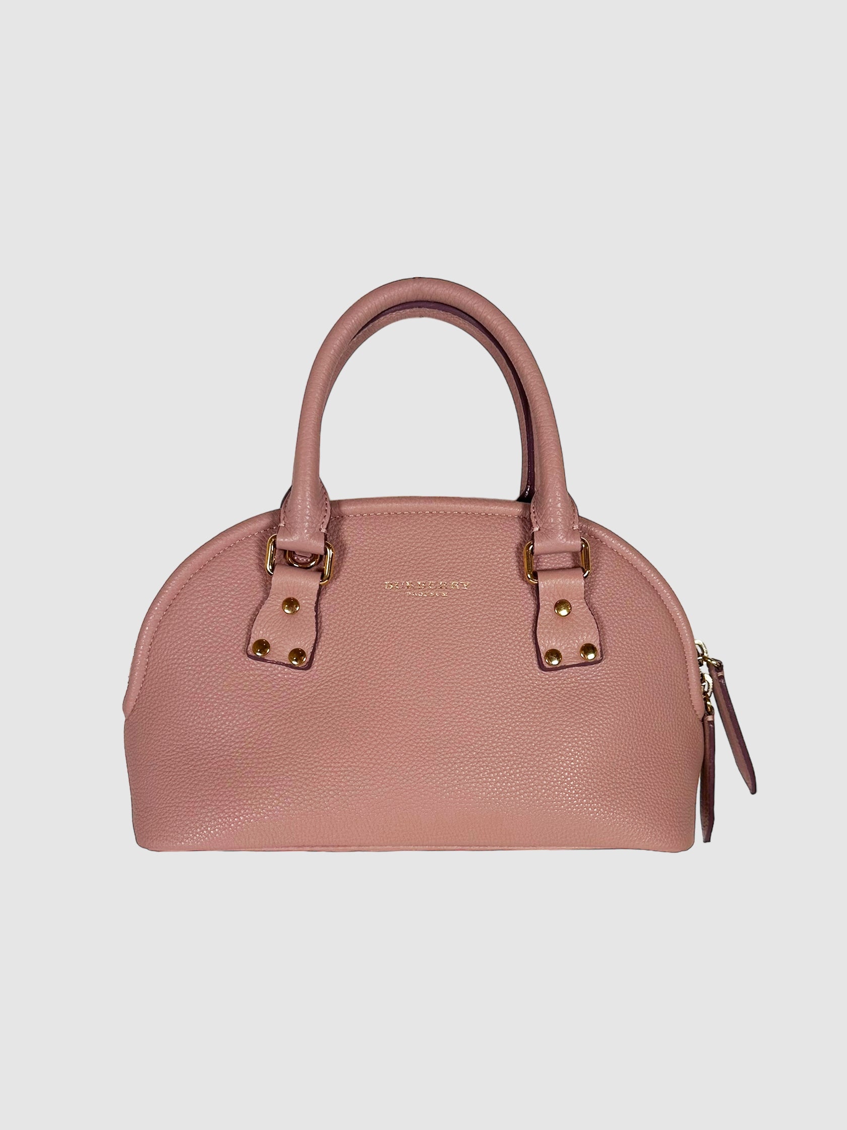 Burberry Pink Prorsum Bloomsbury Handbag Consignment Secondhand Designer Luxury Resale Toronto Trendy