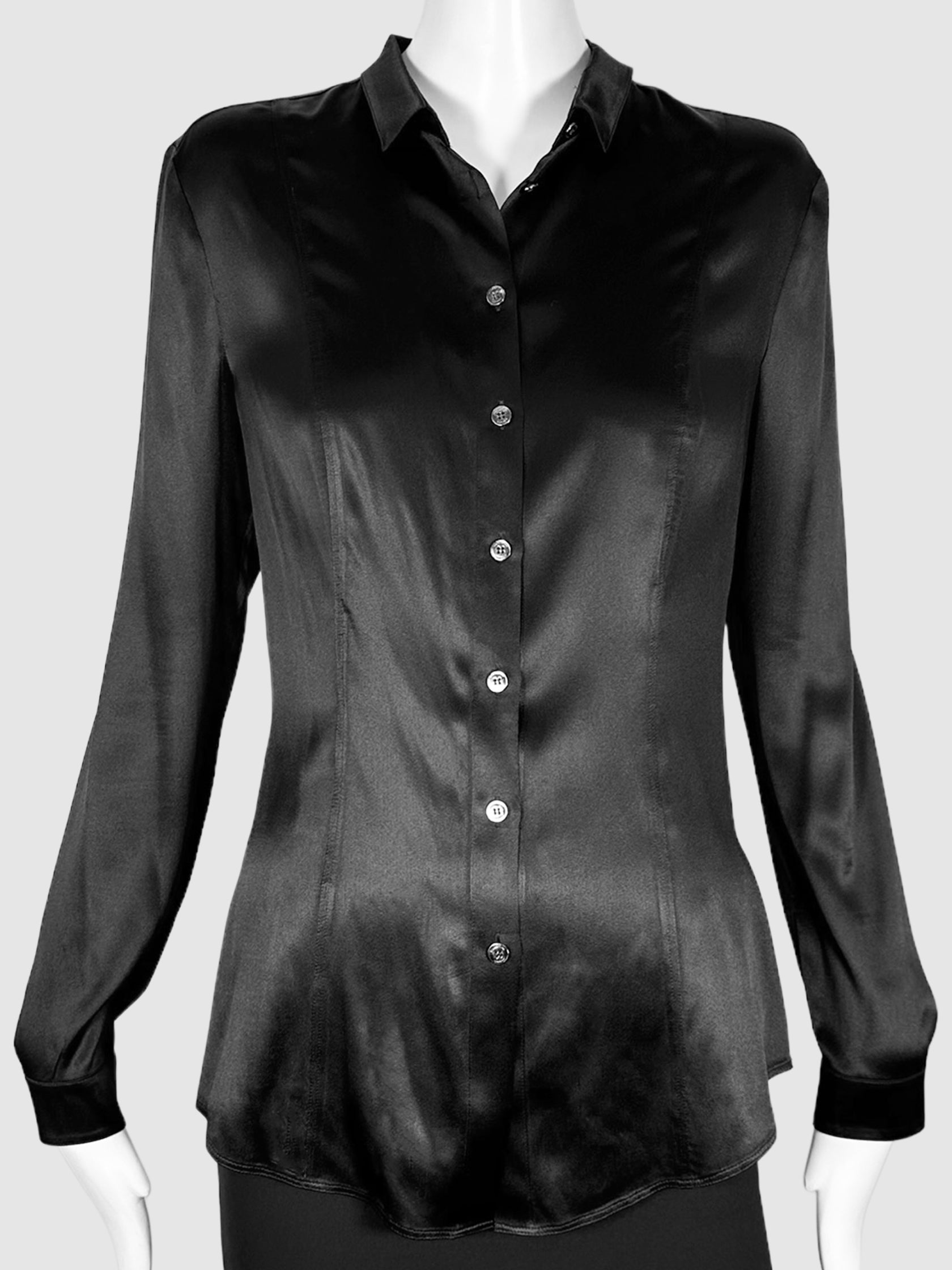 Button Down Long Sleeve Top - Size 8