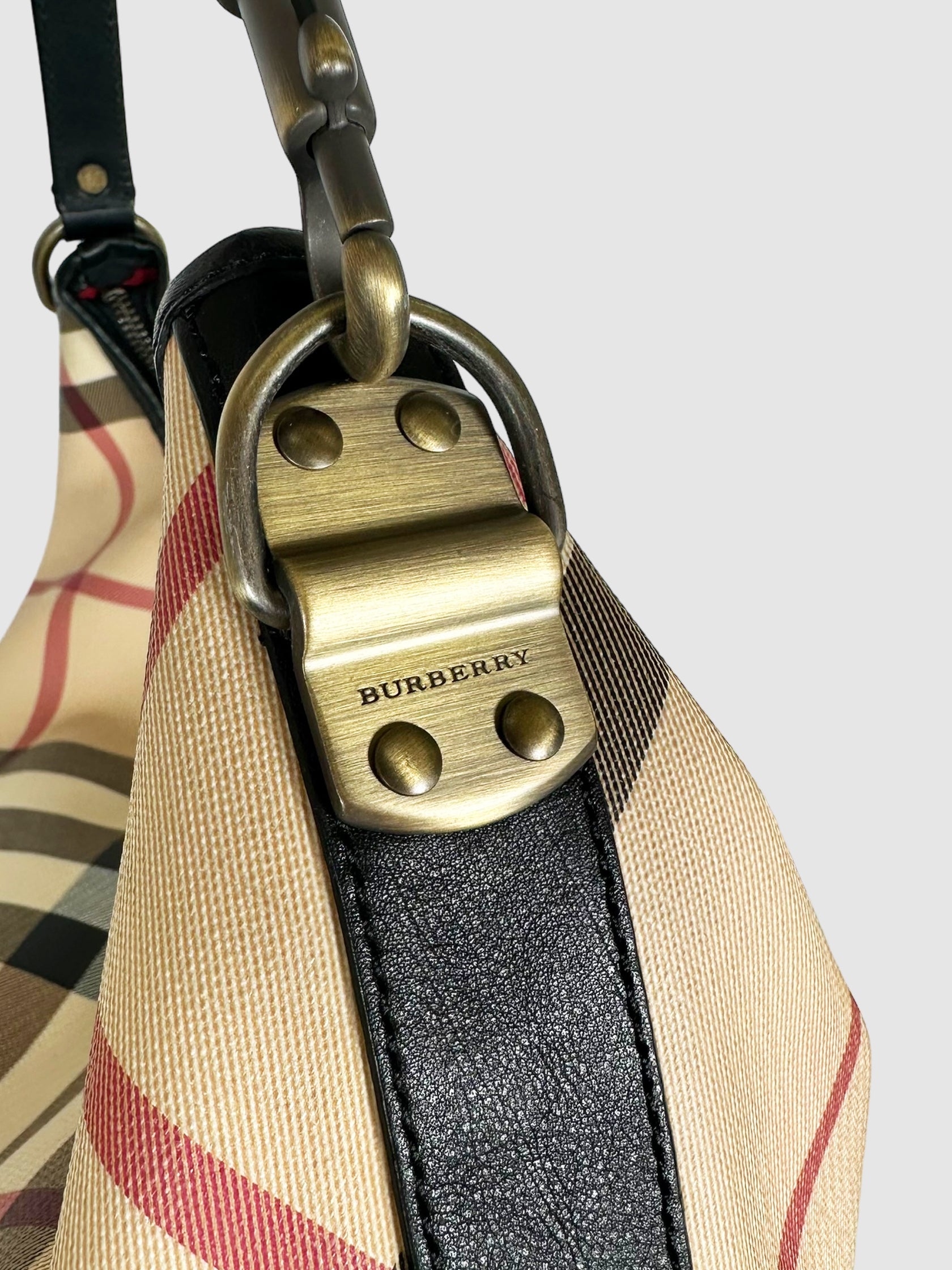 Nova Check Barton Hobo Bag
