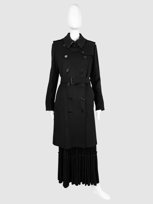 Cashmere Double-Breasted Belted Coat - Size 6