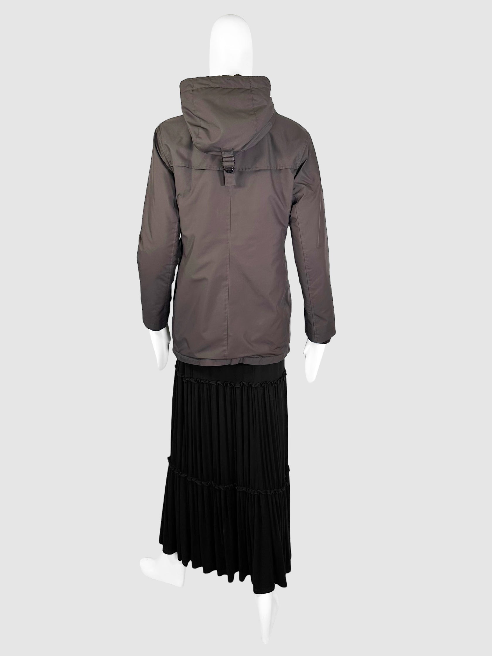 Hooded Dual Zip-Up Jacket - Size S