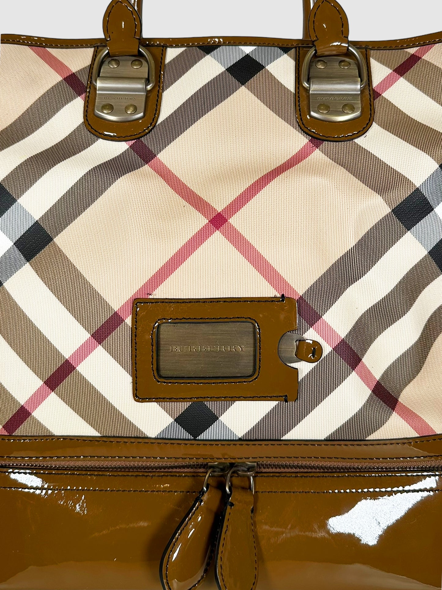 Nova Check Top Handle Bag