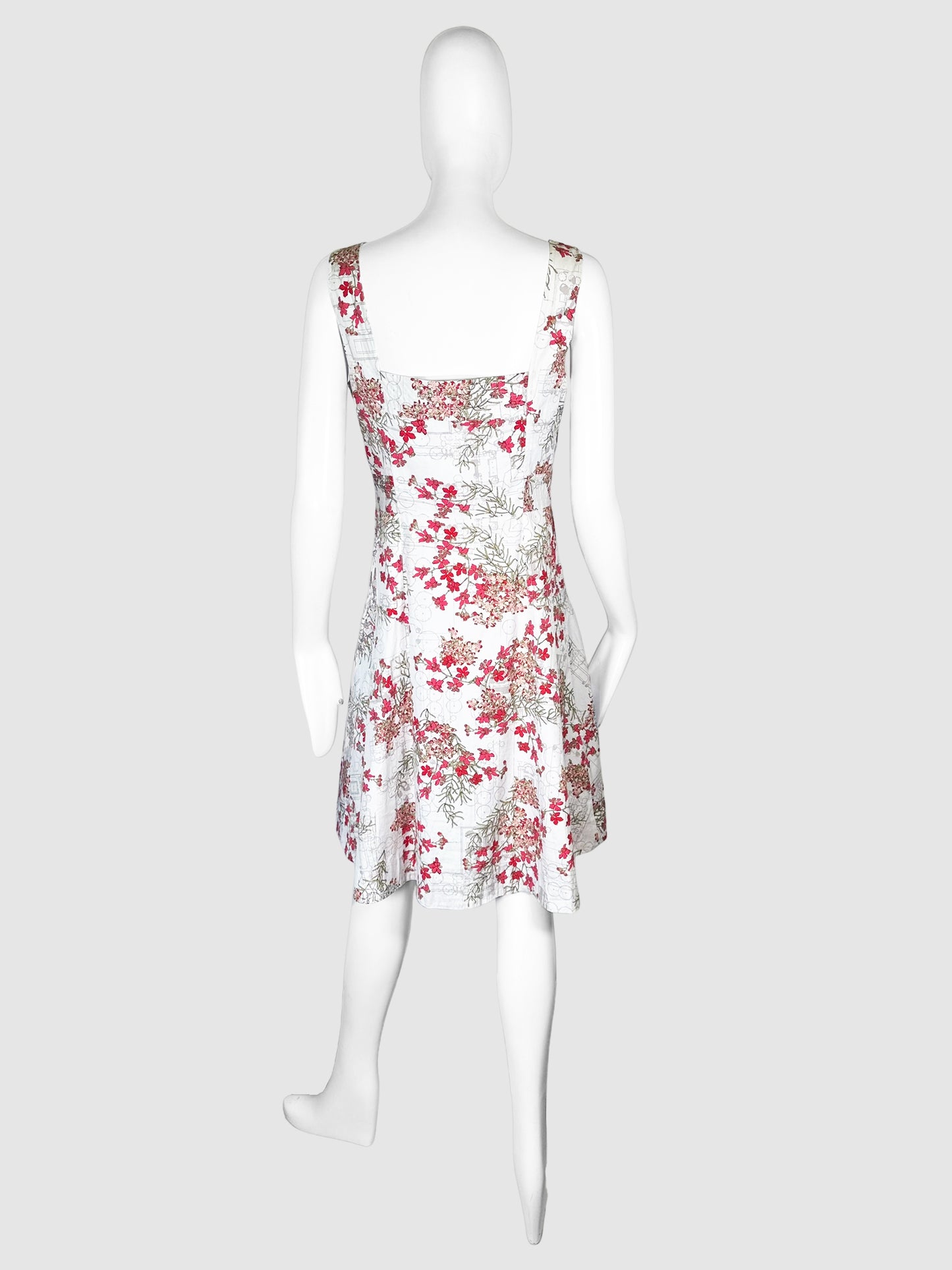 Floral Sleeveless Mini Dress - Size 4