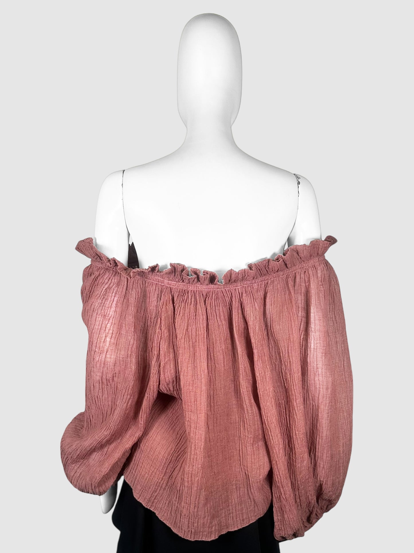 Crinkled Off-the-Shoulder Top - Size XS