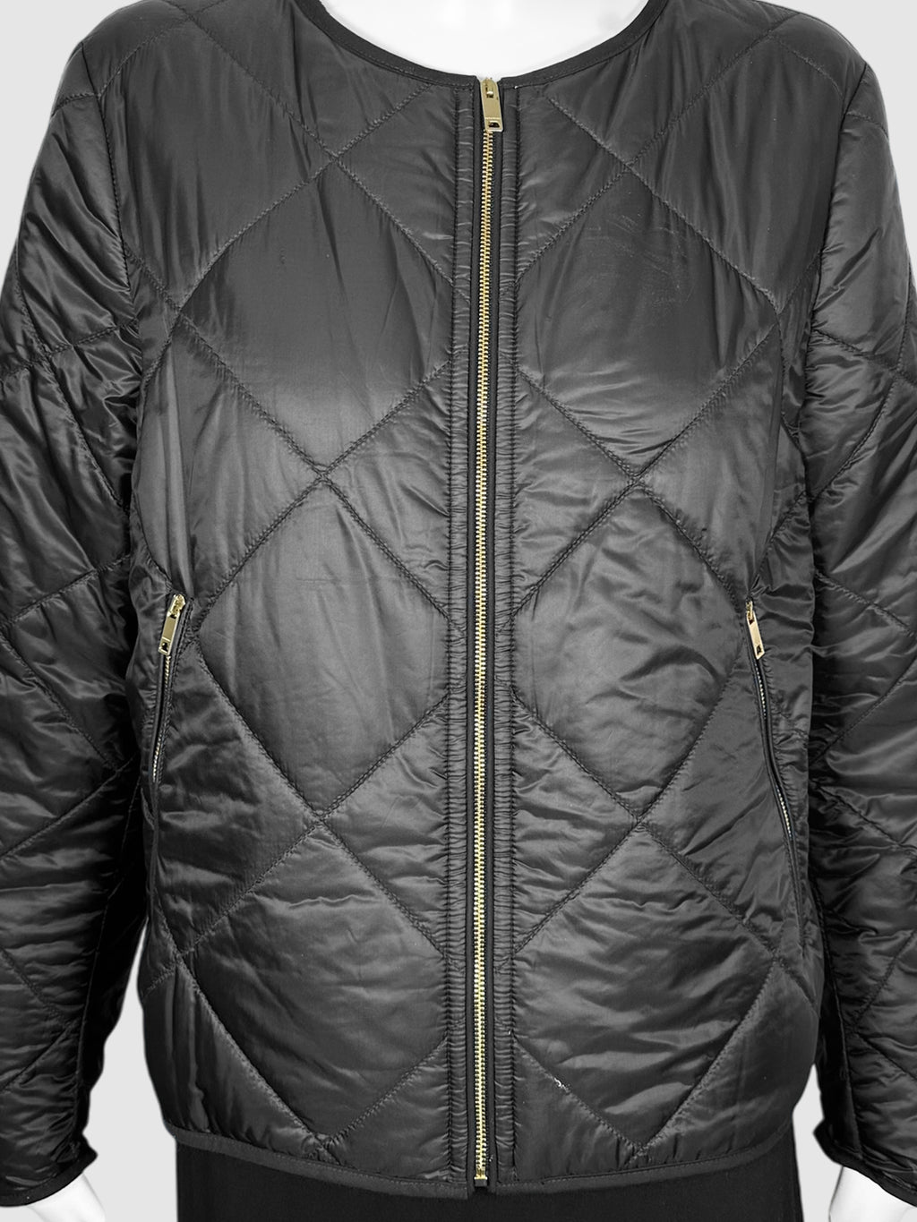 Quilted Zip Up Jacket - Size M