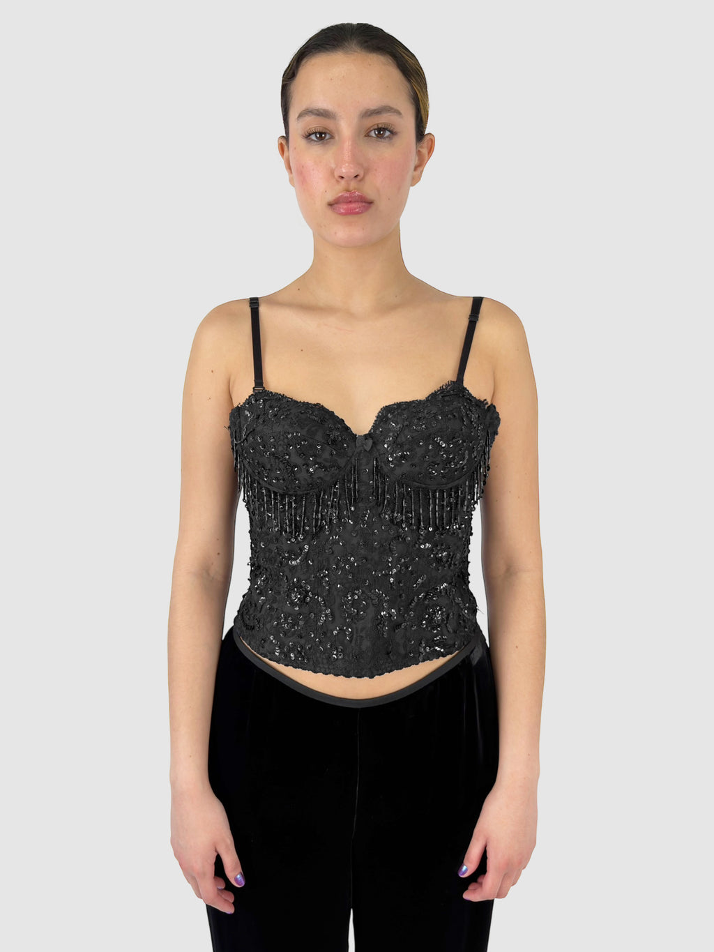 Beaded Sequinned Bustier