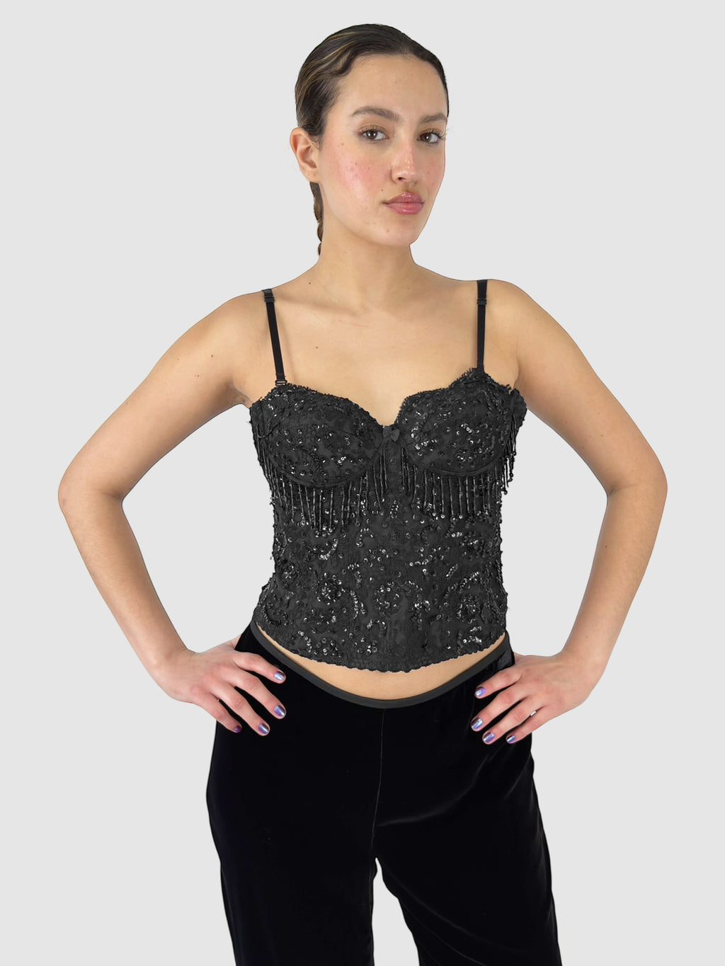 Beaded Sequinned Bustier