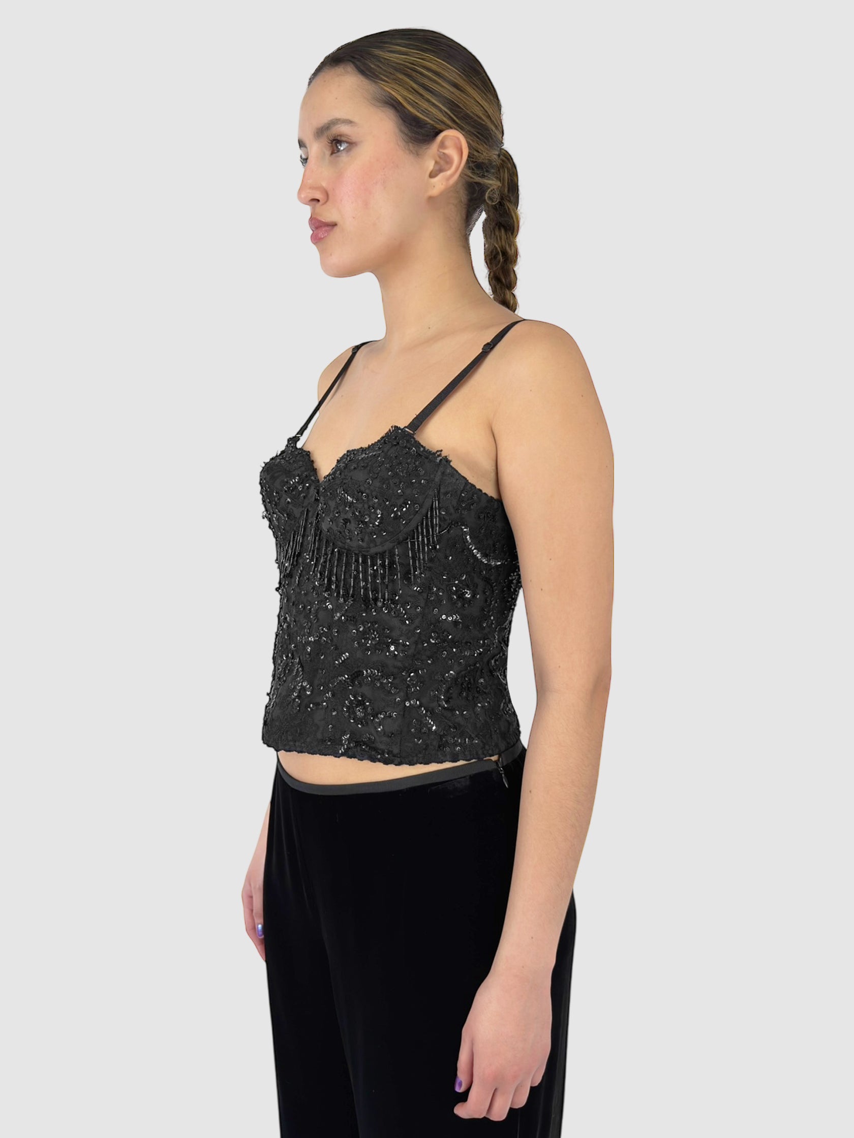 Beaded Sequinned Bustier