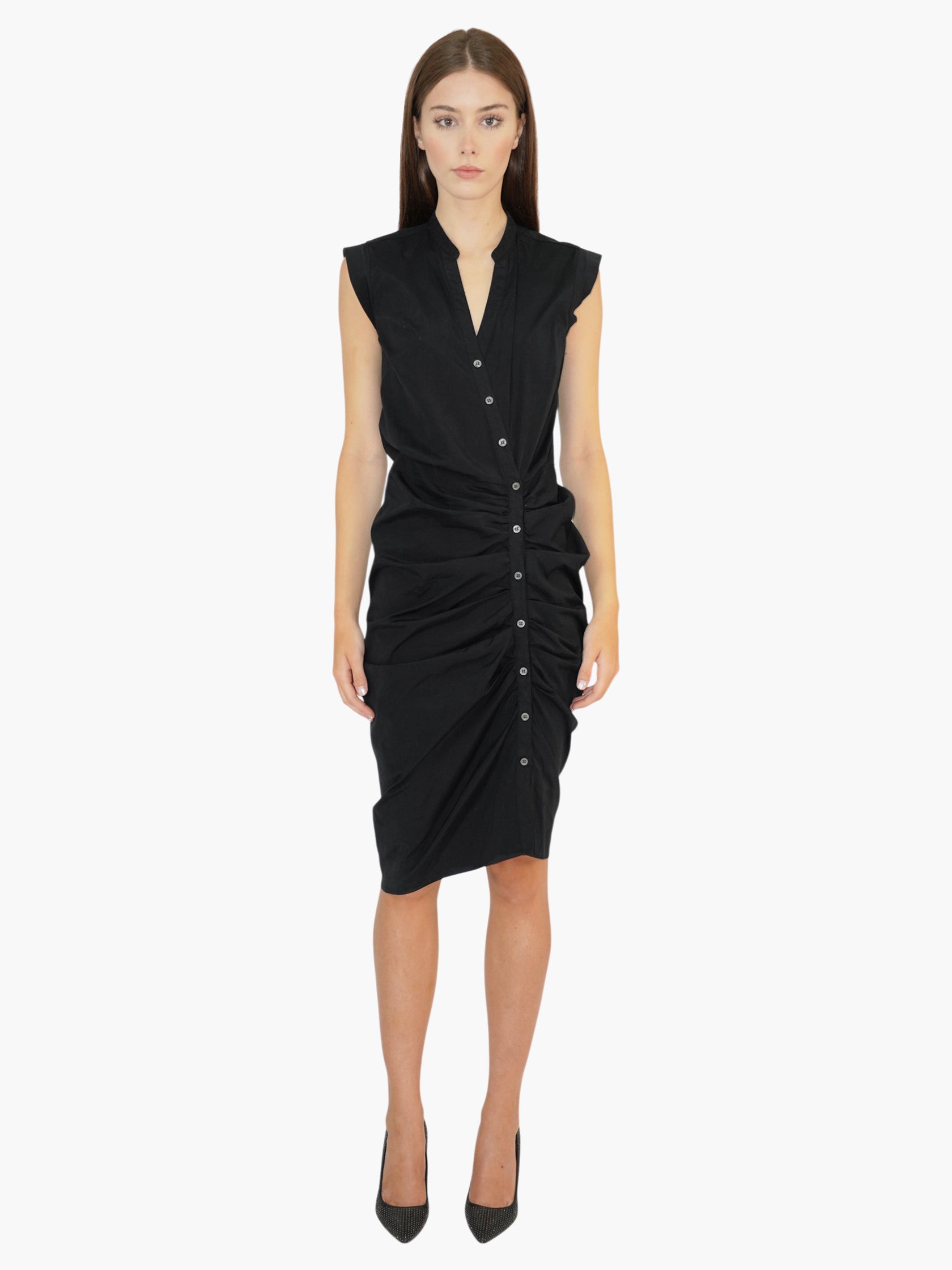 Ruched Asymmetrical Dress
