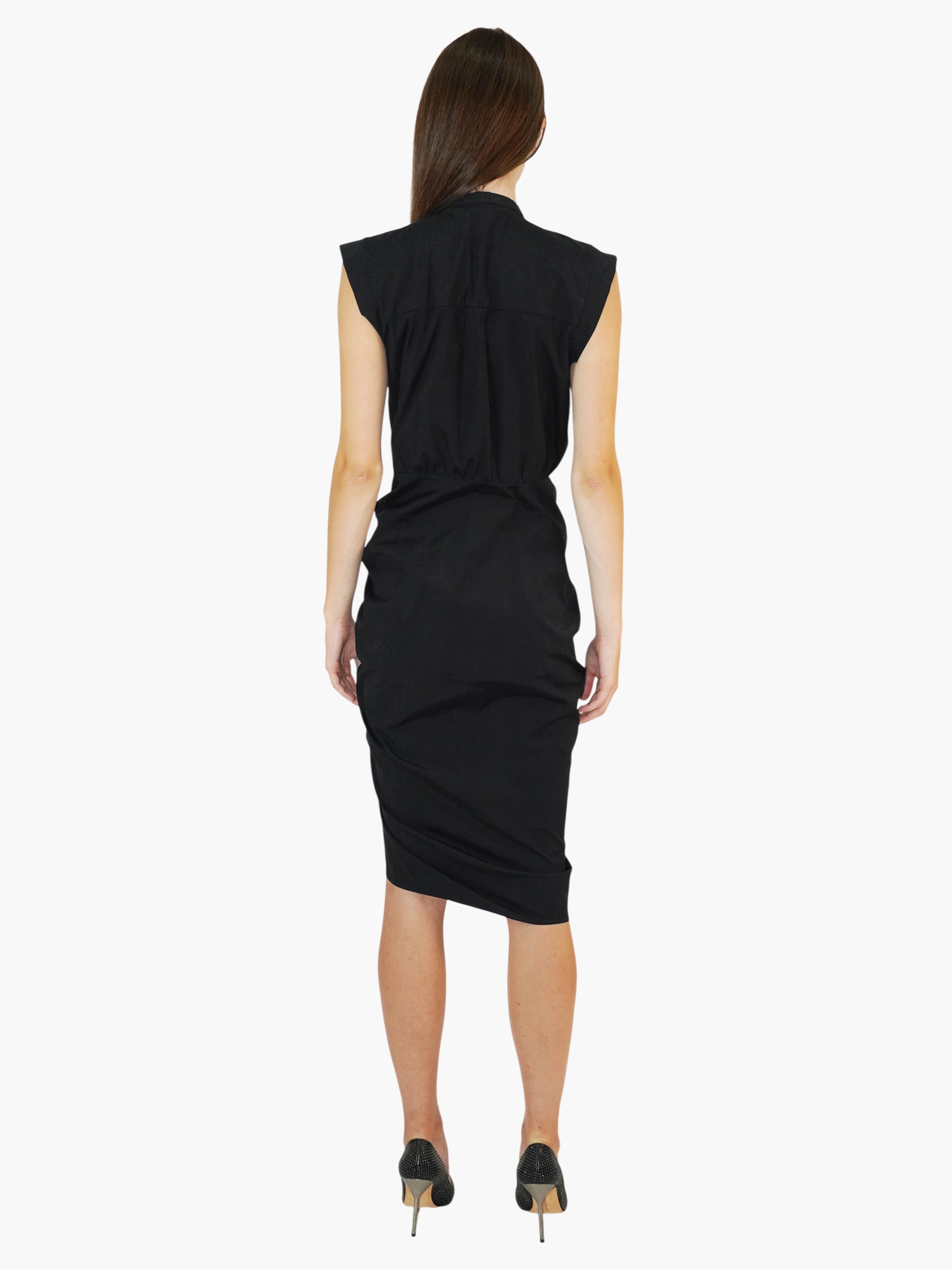 Ruched Asymmetrical Dress