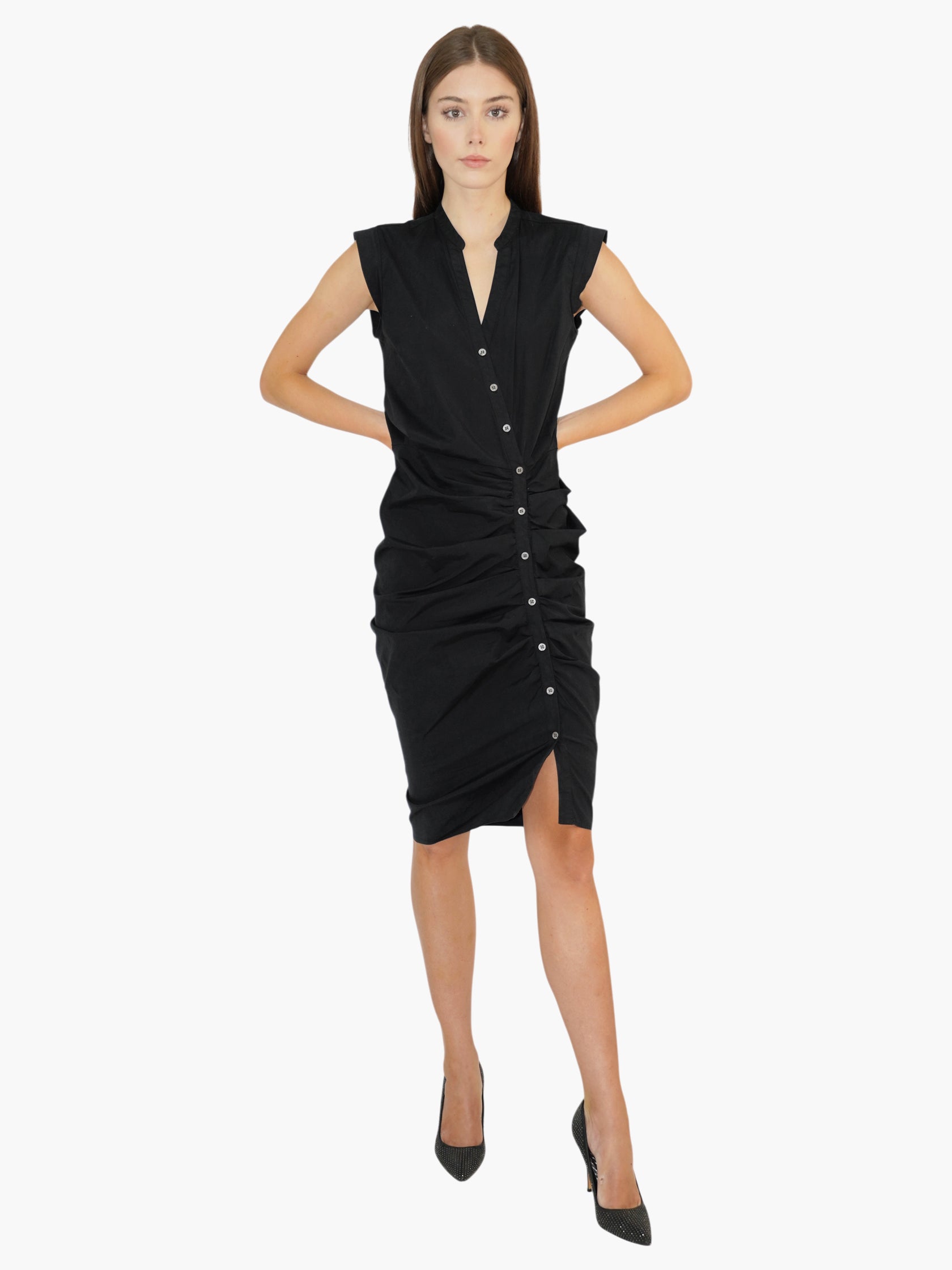 Ruched Asymmetrical Dress