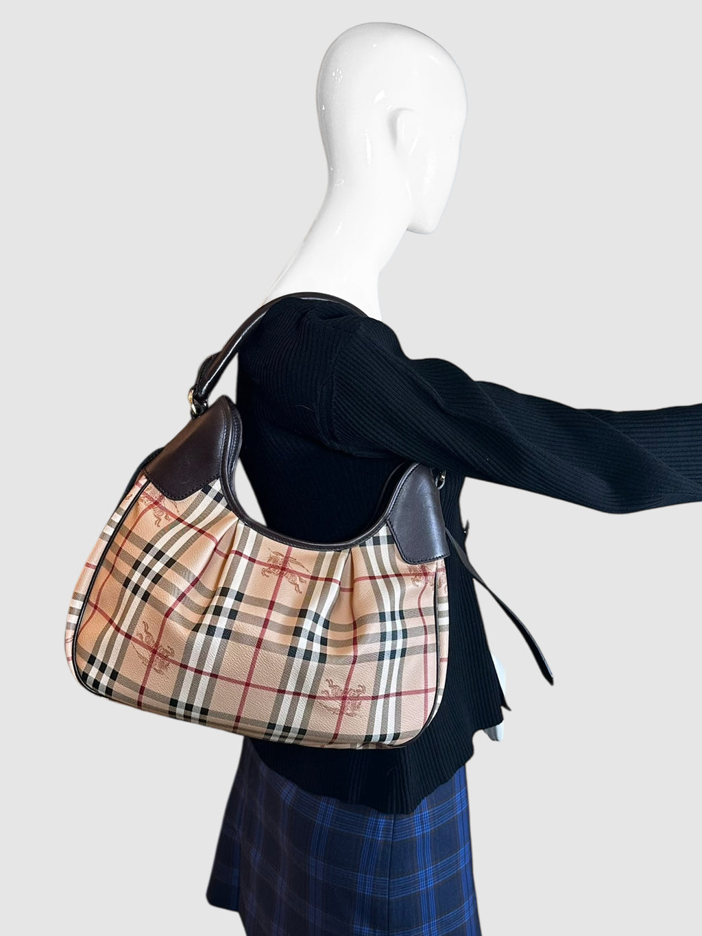 Haymarket Check Hernville Hobo Bag