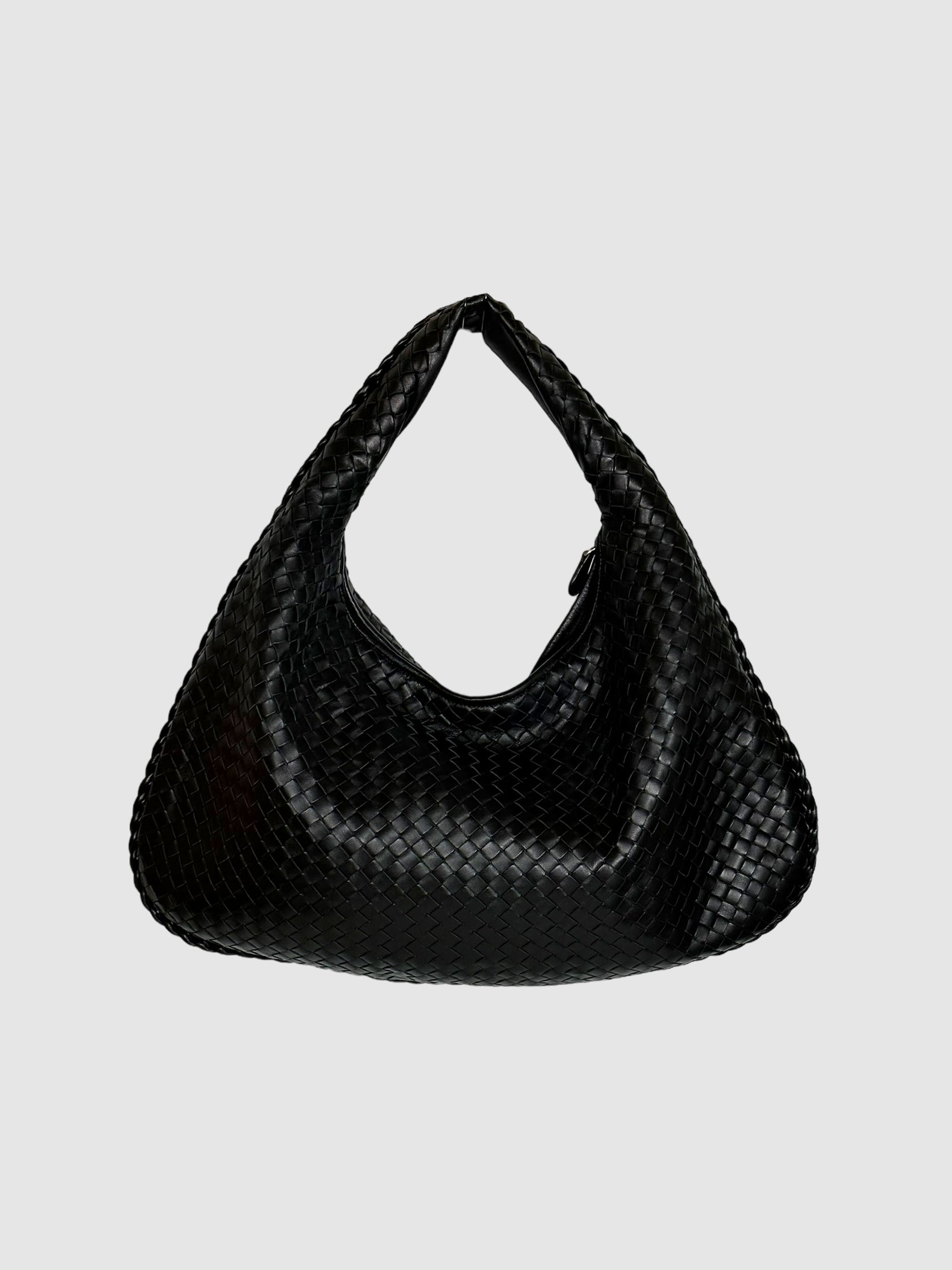 Intrecciato Leather Hobo Bag