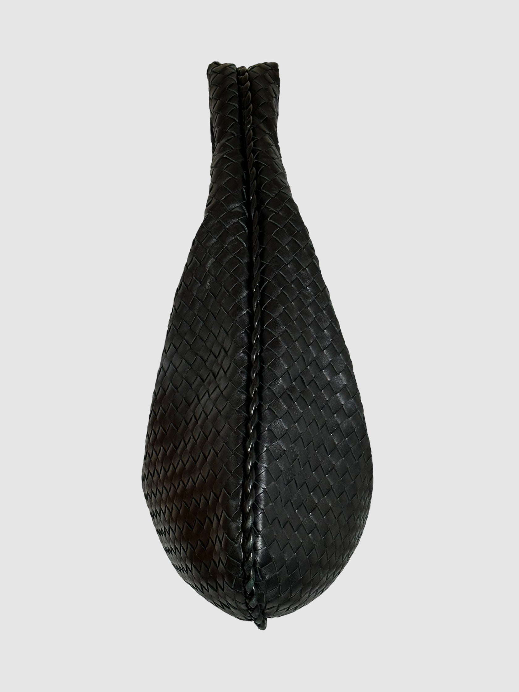 Intrecciato Leather Hobo Bag