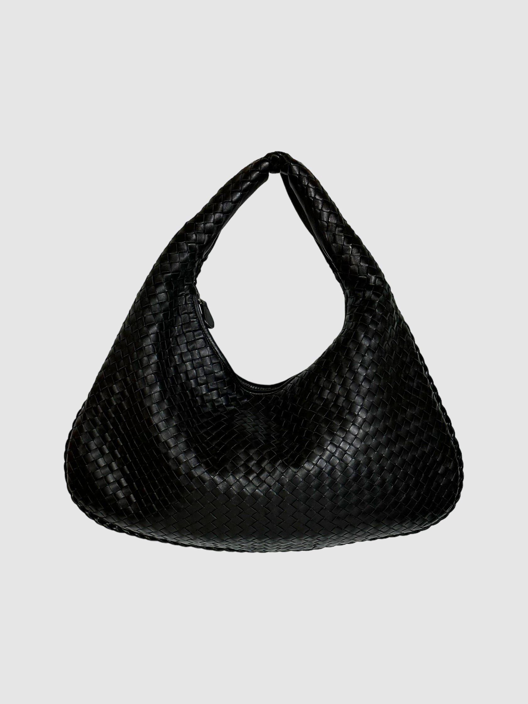 Intrecciato Leather Hobo Bag