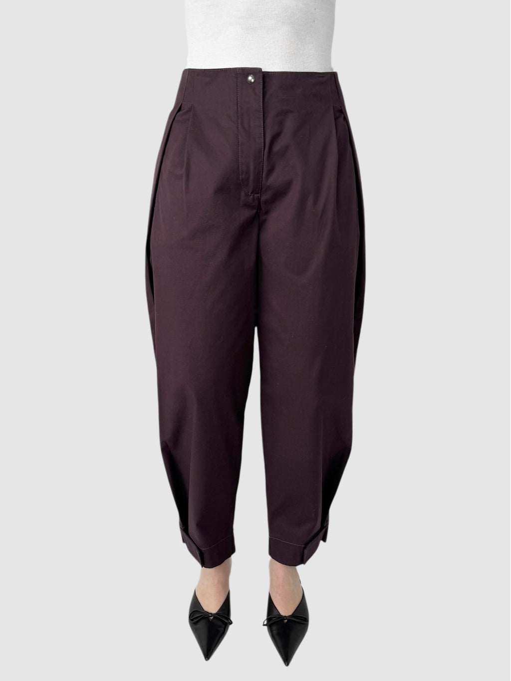 Cropped Straight Leg Pants