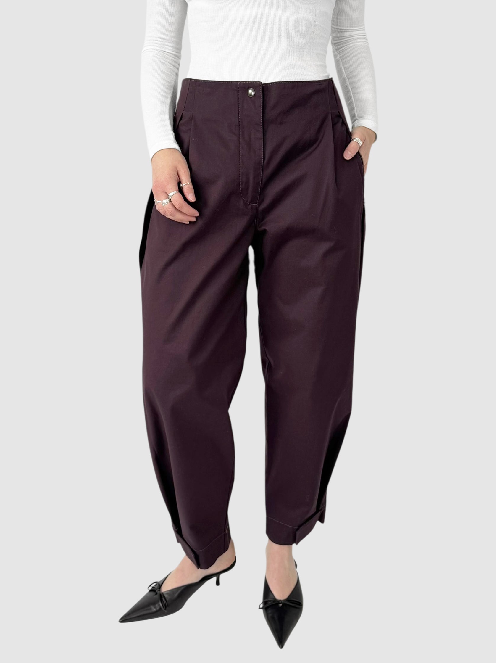 Cropped Straight Leg Pants