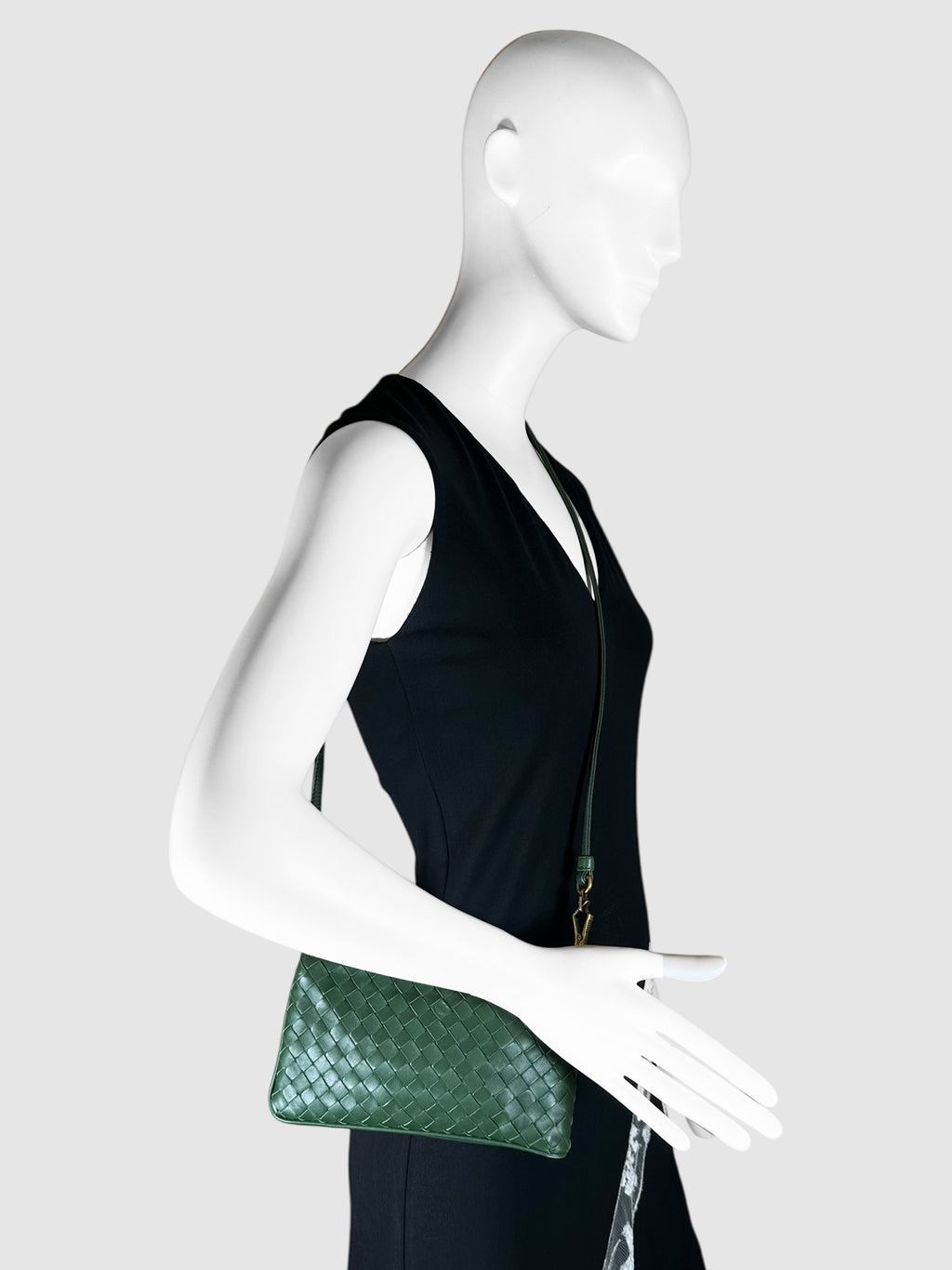 Intrecciato Leather Folded Bag