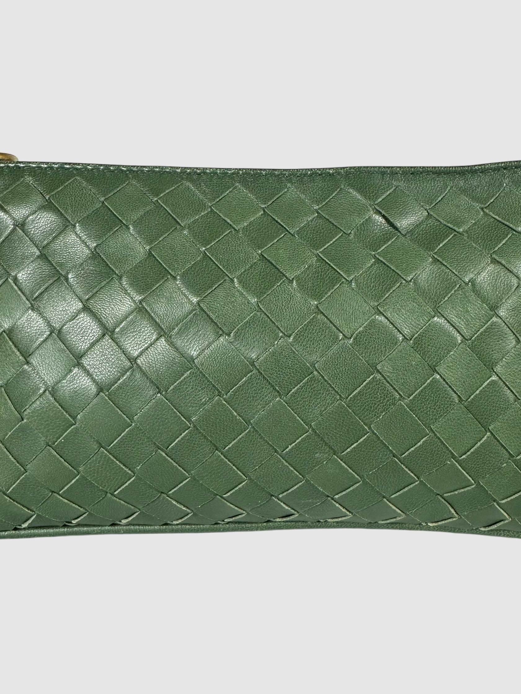 Intrecciato Leather Folded Bag