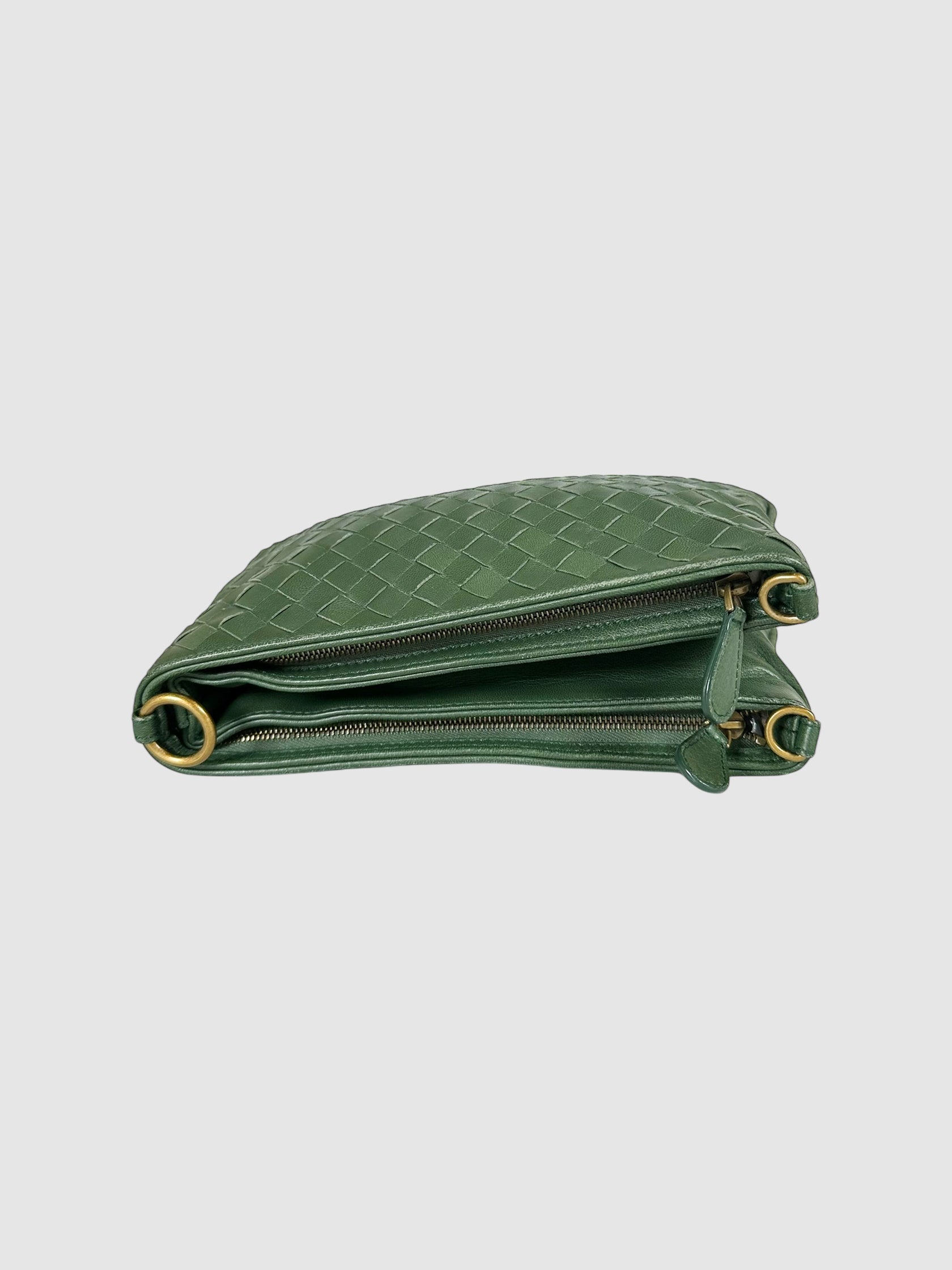 Intrecciato Leather Folded Bag