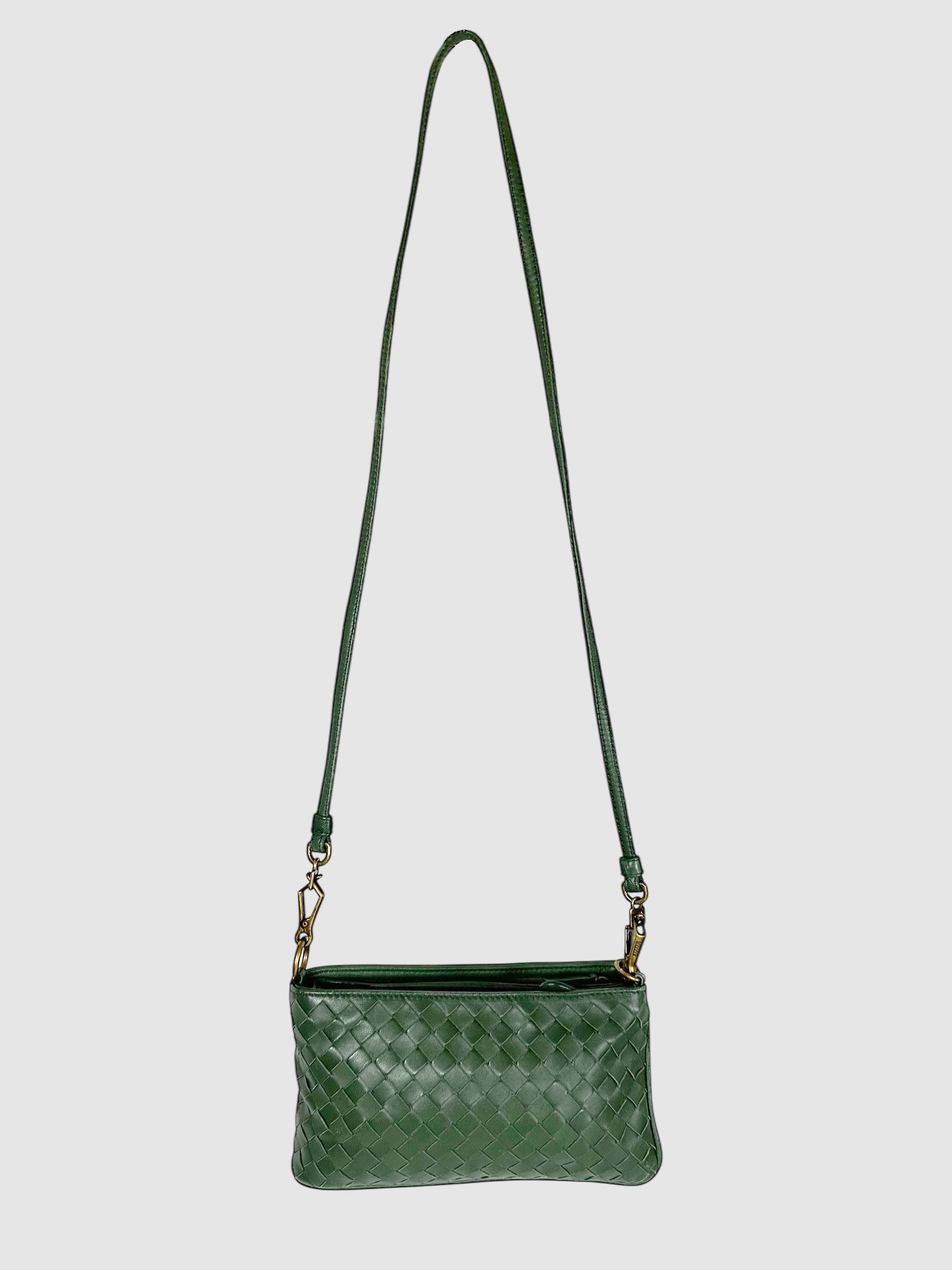 Intrecciato Leather Folded Bag