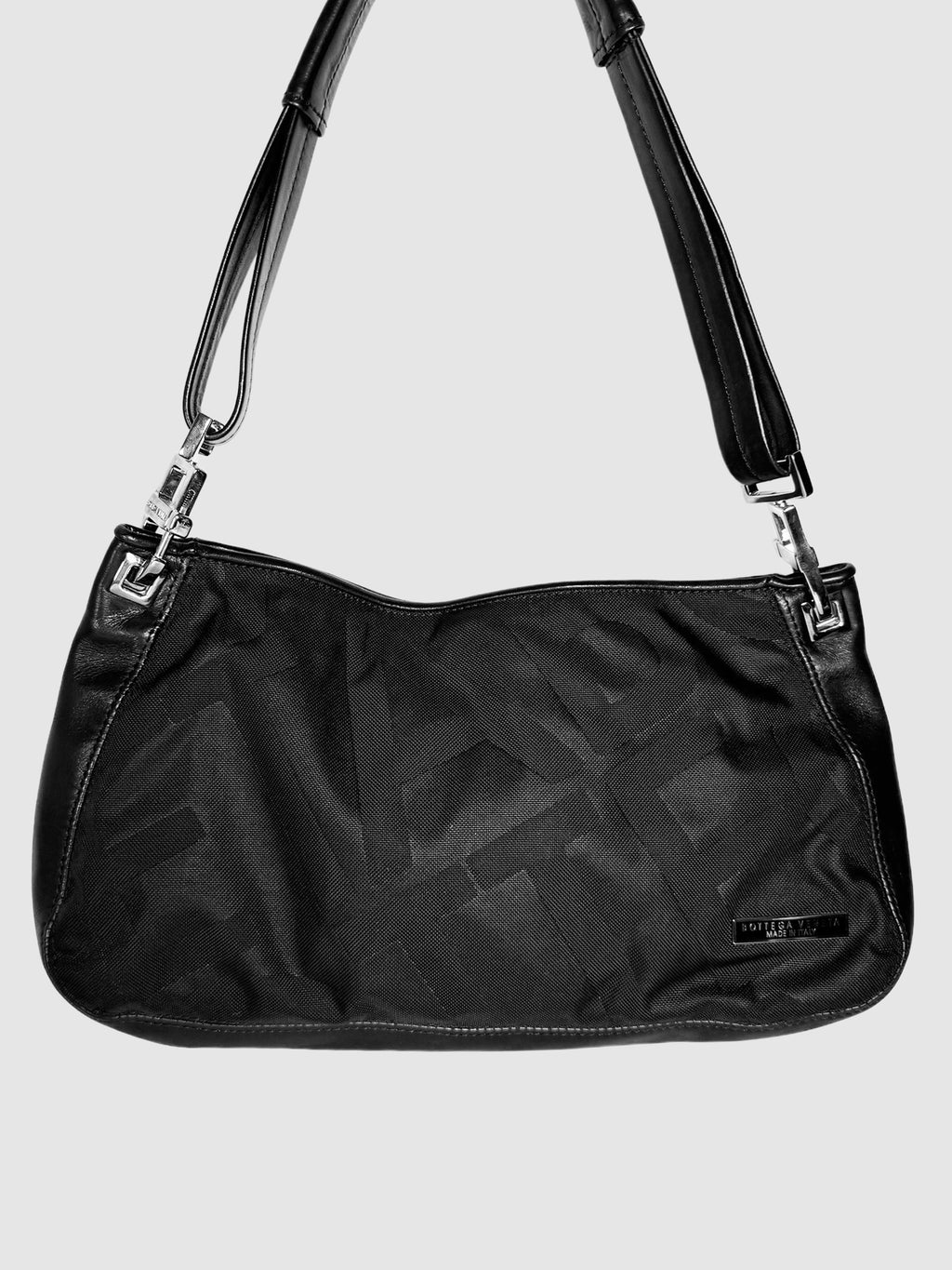 Nylon Baguette Shoulder Bag
