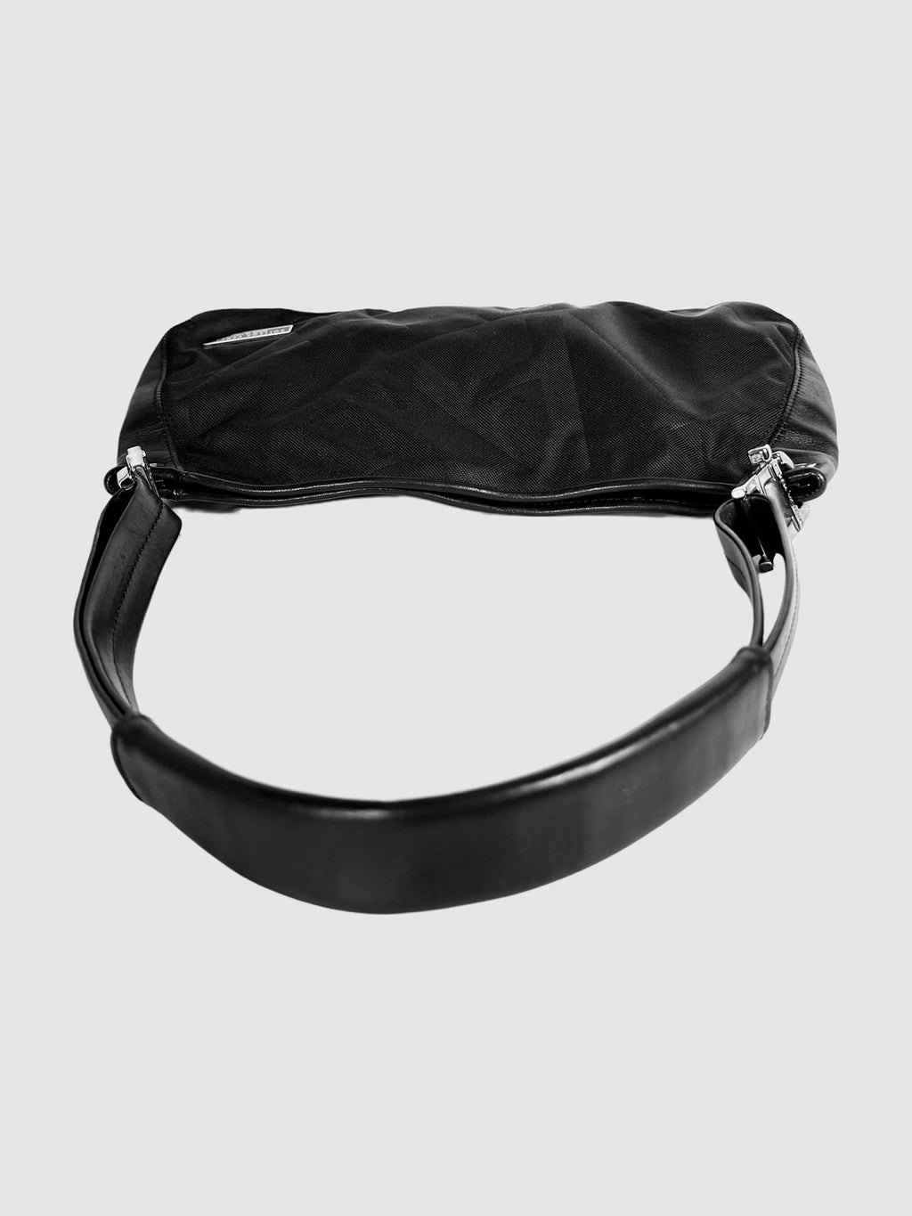 Nylon Baguette Shoulder Bag