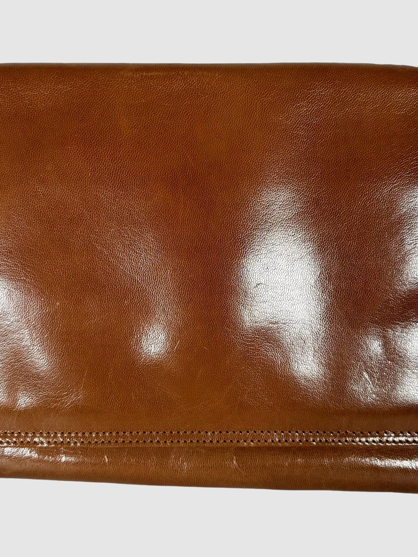 Leather Clutch with Wristlet