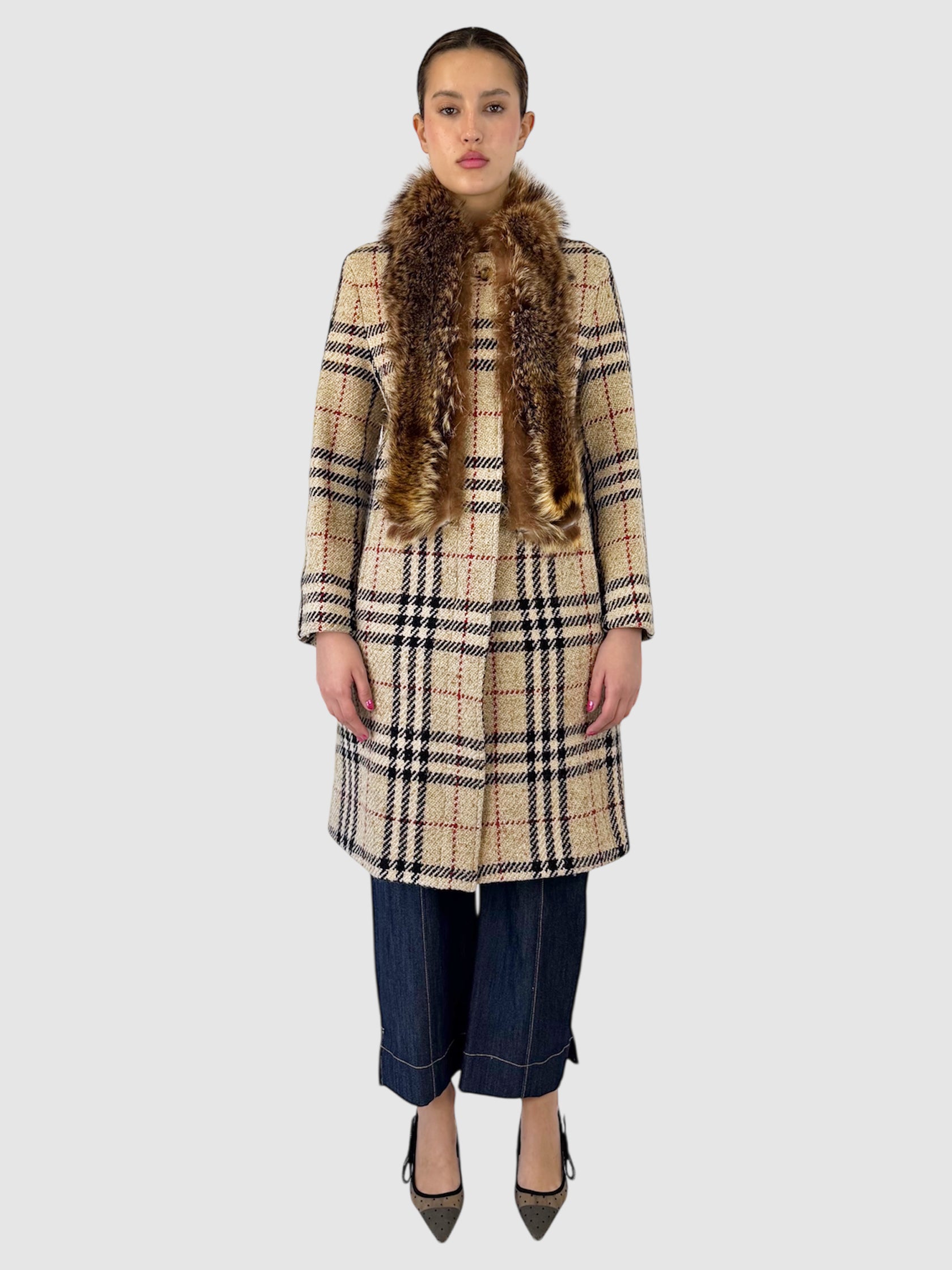 Wool Nova Check Coat
