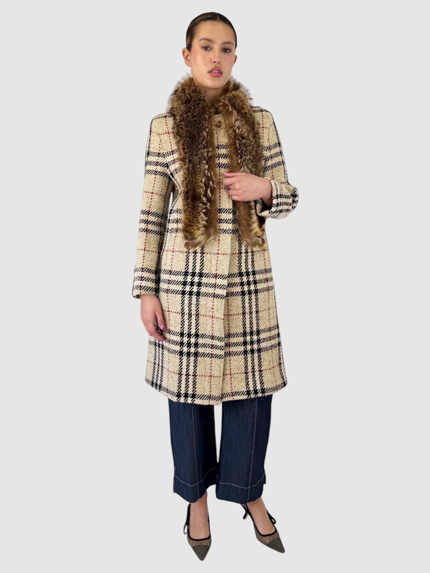 Wool Nova Check Coat