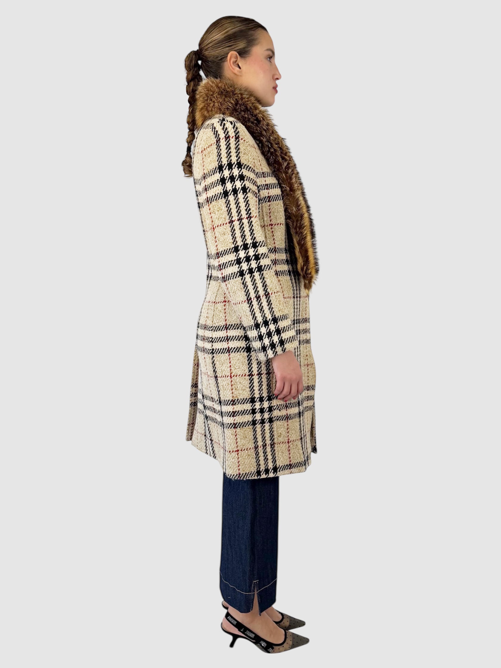 Wool Nova Check Coat