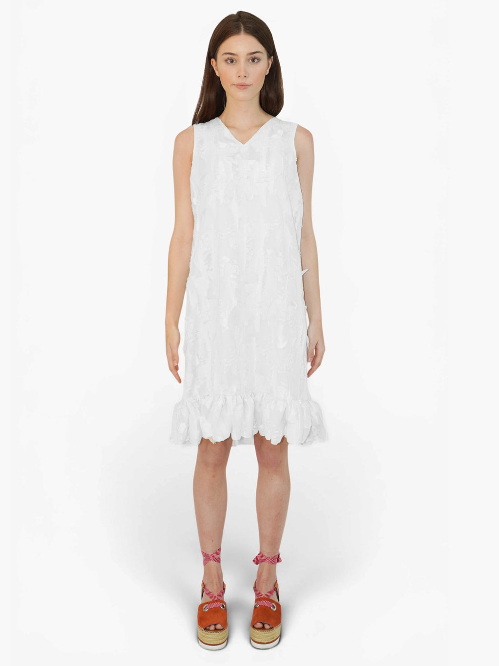 Silk Ruffled Dress