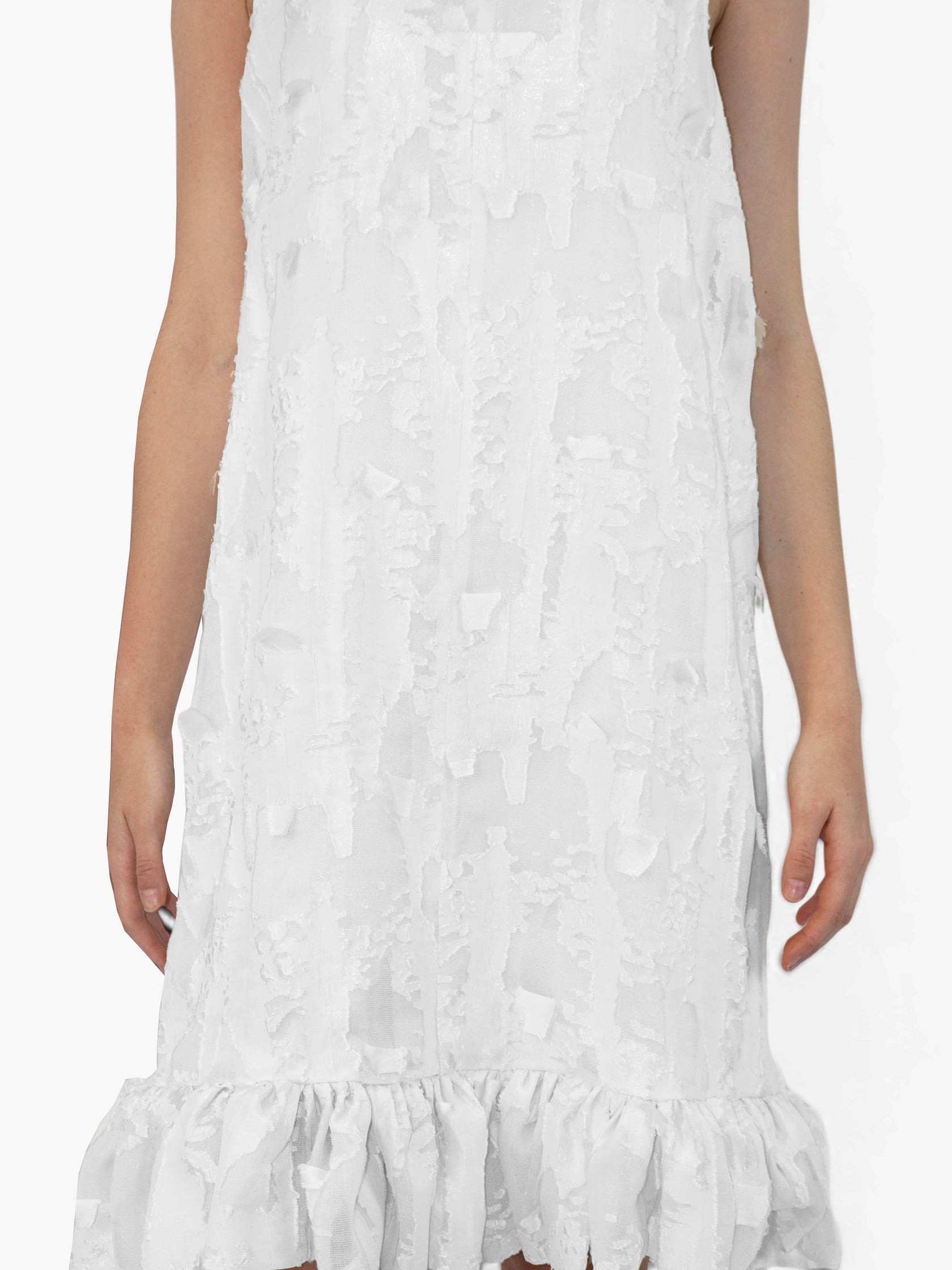 Silk Ruffled Dress