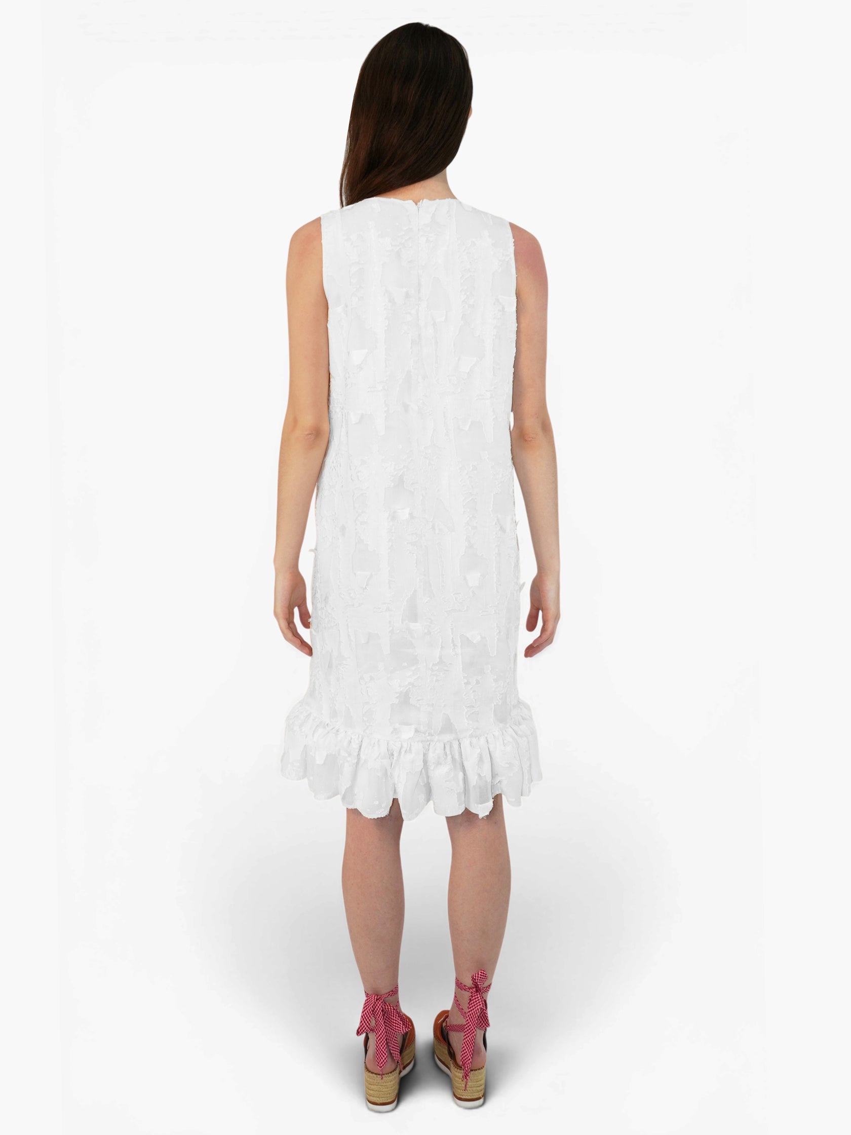 Silk Ruffled Dress