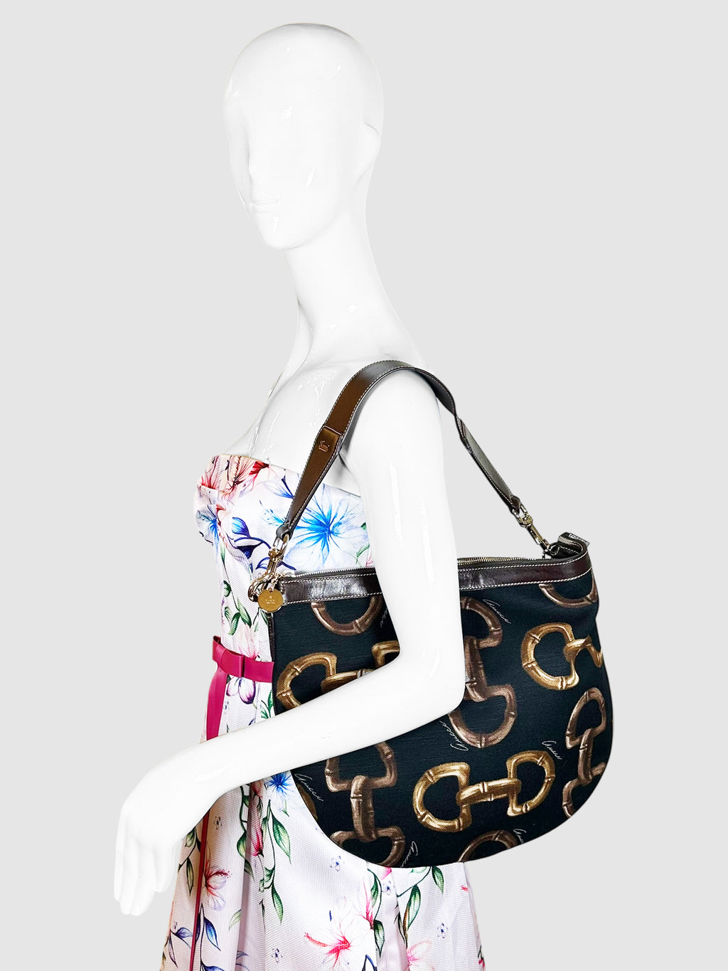 Horsebit Print Bag