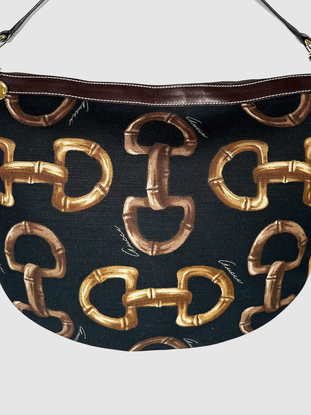 Horsebit Print Bag